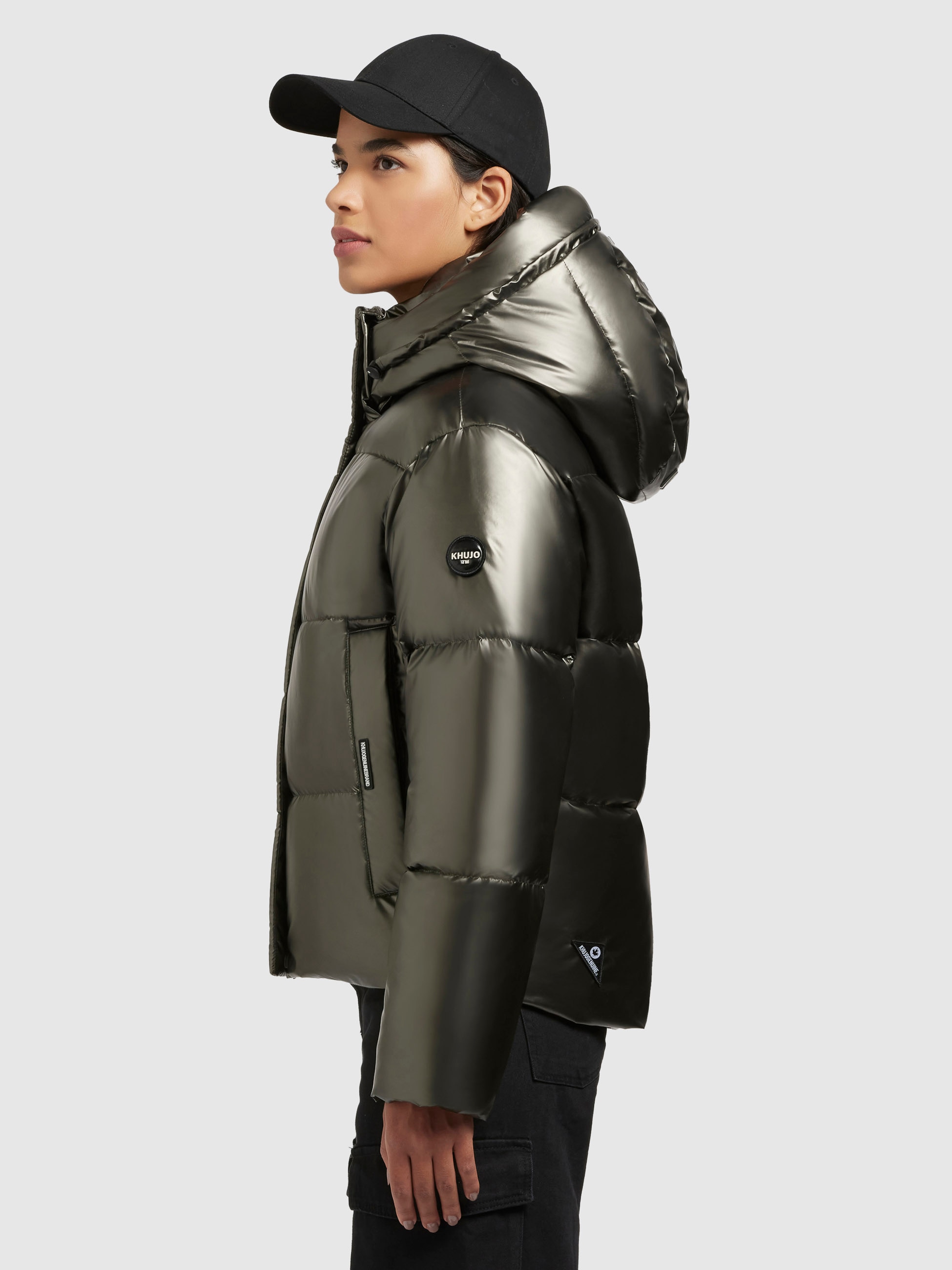 khujo Steppjacke »DEVINA SHINY«, mit Kapuze