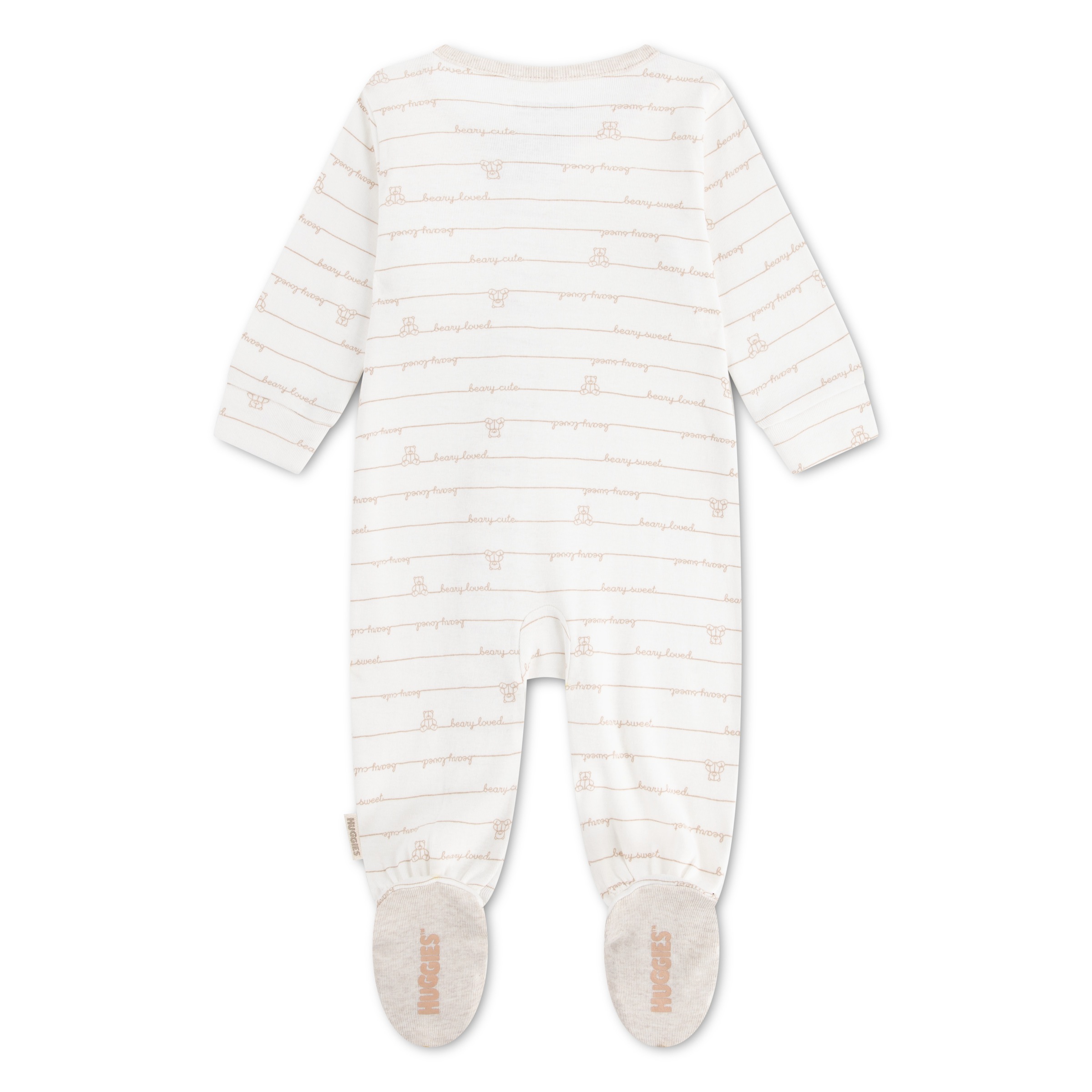 HUGGIES babywear Overall »HUGN FOOTED COVERALL« Langarm mit Füßen-durchgehener Reißverschluss-Allover-Print-unisex