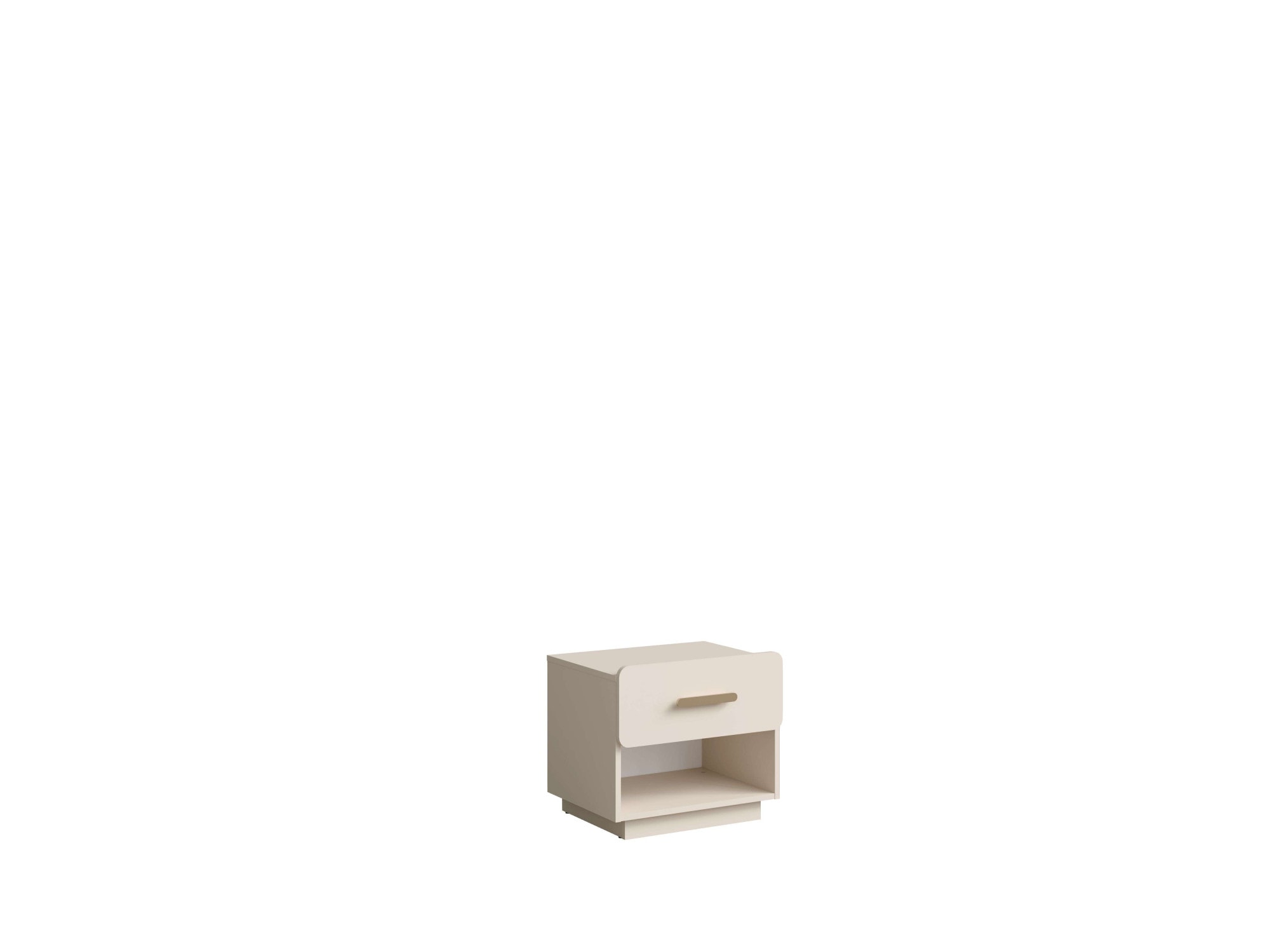 Home affaire Nachttisch »CLAREI 2er Set, Nachttischen mit 1 Schublade, Maße B/H/T: 53/48/44 cm«, (Set), Set, 2 St., mit goldenen Kunststoffgriffen, Maße B/T/H: 53/22/48 cm