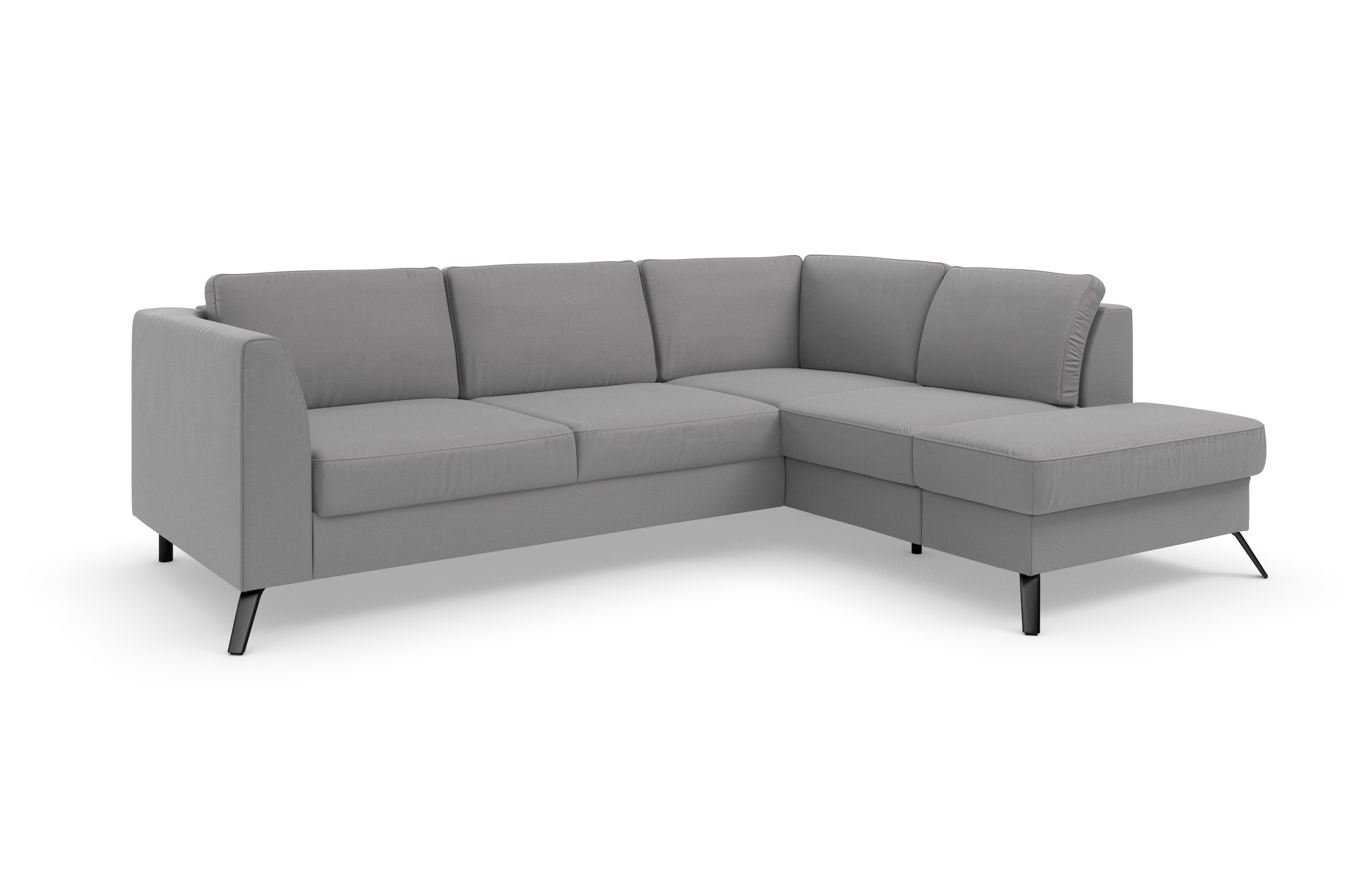 sit&more Ecksofa »Olsen L-Form«, inklusive Sitztiefenverstellung, wahlweise mit Bettfunktion, 15cm hoch
