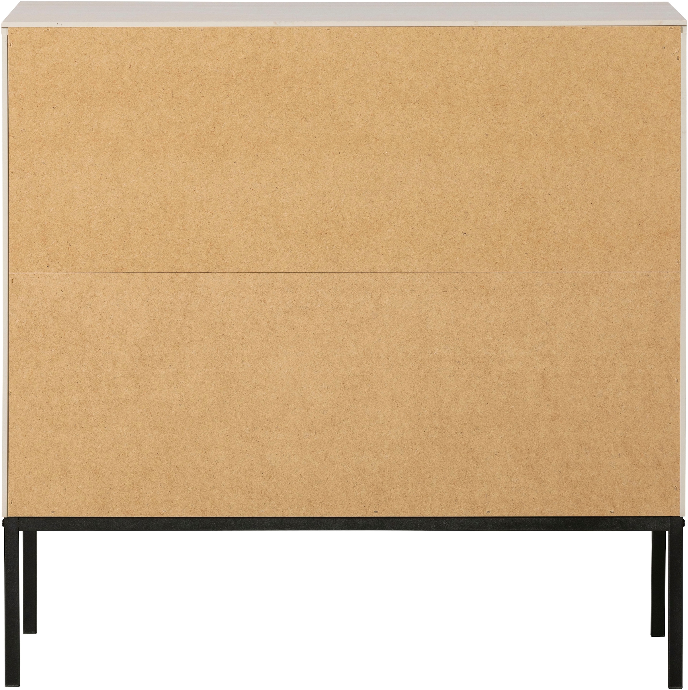 WOOOD Kommode »Adam FSC®-Kiefernholz gebürstet mit Metallgriffen, H93 x B94 x T52 cm« Tragkraft 15 kg pro Auszug, Schutzlackierte Oberfläche, Metallgestell