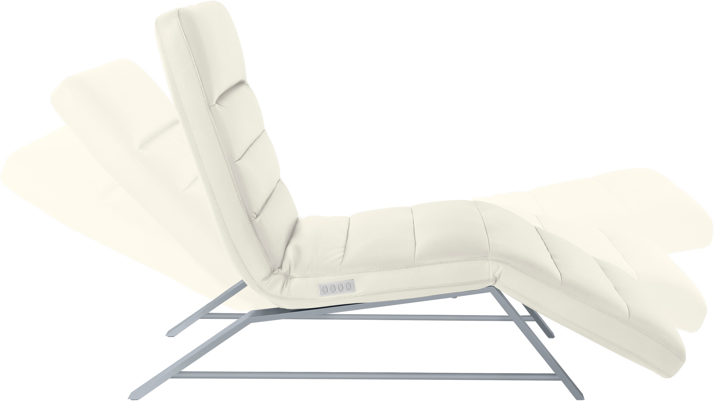 W.SCHILLIG Relaxliege »daily dreams«, Funktionsliege wahlweise mit Motor, Gestell matt, Breite 65 cm