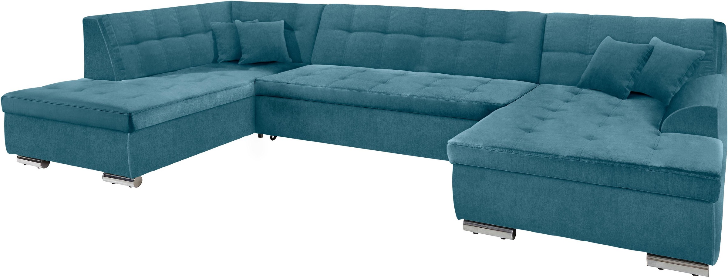 DOMO collection Wohnlandschaft »Aversa U-Form«, wahlweise mit Bettfunktion, frei im Raum stellbar