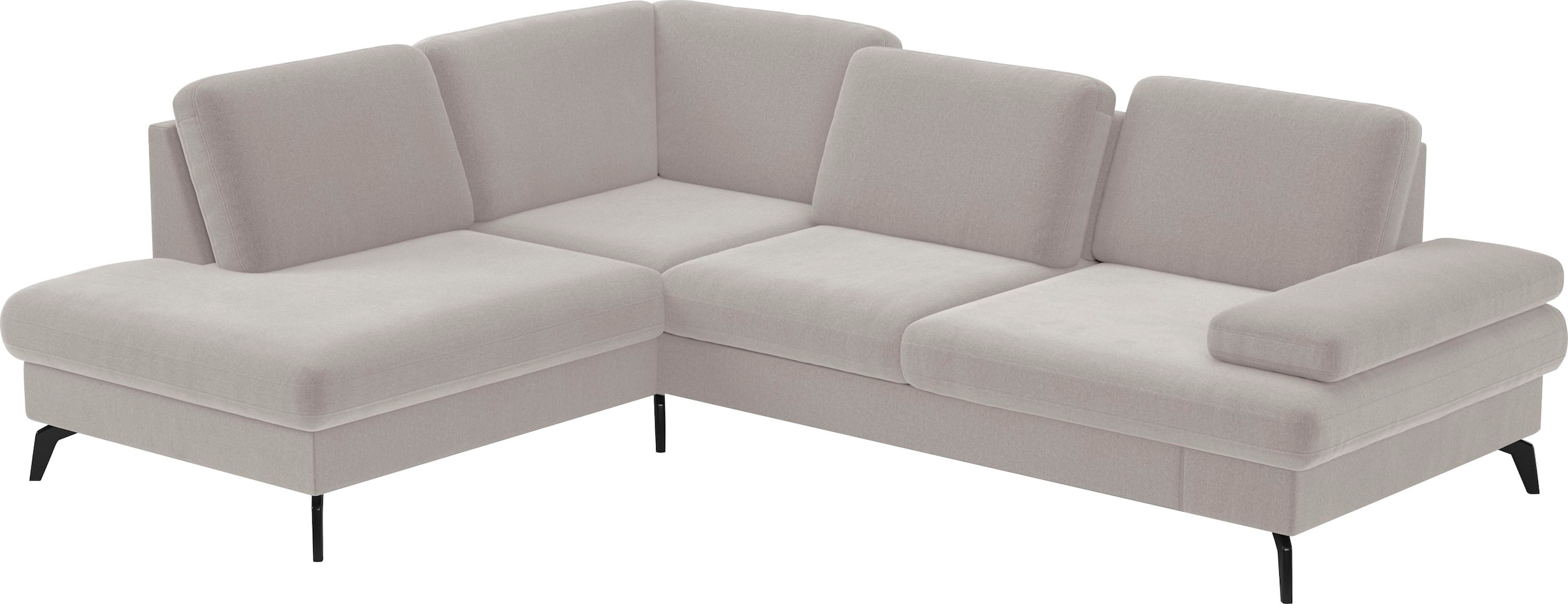 sit&more Ecksofa »Morris L-Form, inkl. Sitztiefenverstellung«, wahlweise mit Armteilverstellung, Bettfunktion & Bettkasten