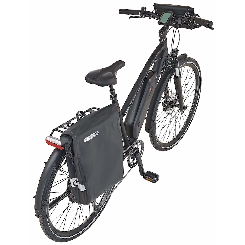 Prophete E-Bike »Entdecker e2000«, 10 Gang, Shimano, Deore, Heckmotor 250 W, (mit Lenkertasche-mit Seitentasche)