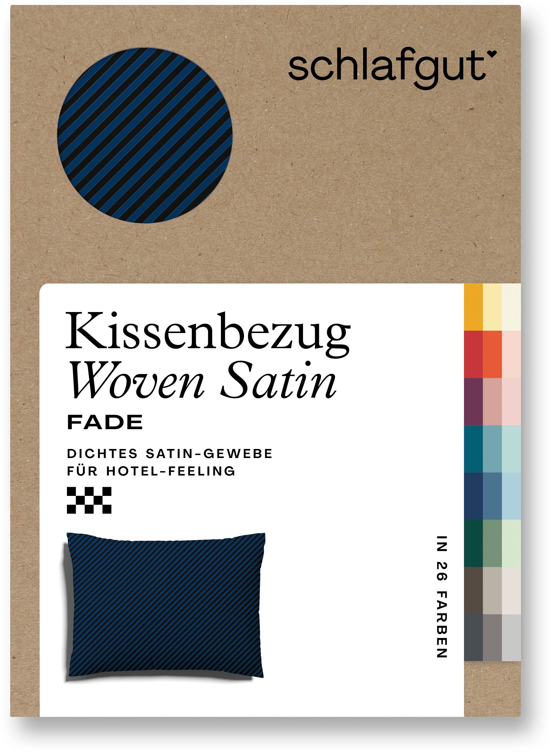 Schlafgut Kissenbezug »Woven Satin Fade«, (1 St.), mit Farbverlauf
