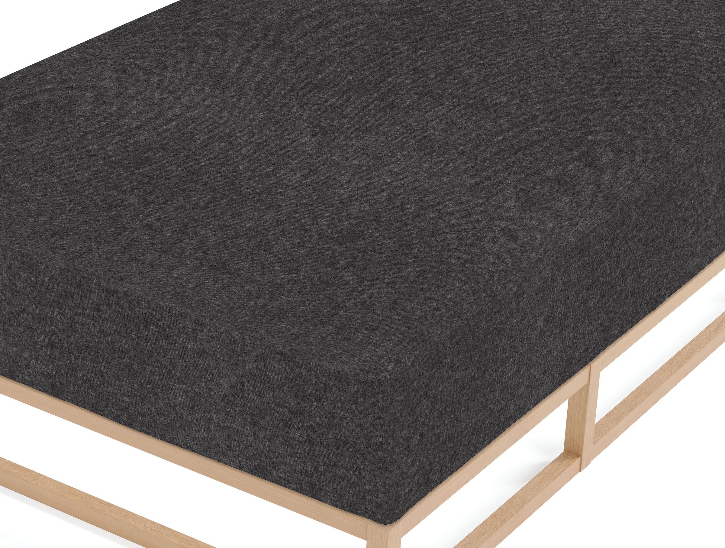 Biberna Spannbettlaken »Hermal«, 100% Baumwolle, weich+warm, Matratzenhöhe bis 22 cm, Made in Germany