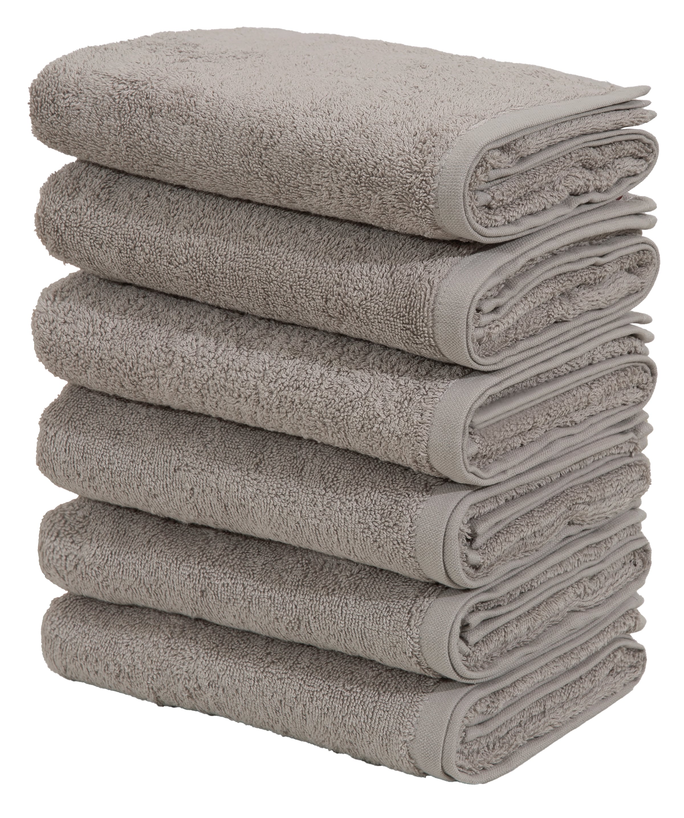 my home Handtücher »Handtuch Merida, als Set und Serie erhältlich, 6 Handtücher 50x100 cm« kuschelig weich, einfarbig, 100% Baumwolle