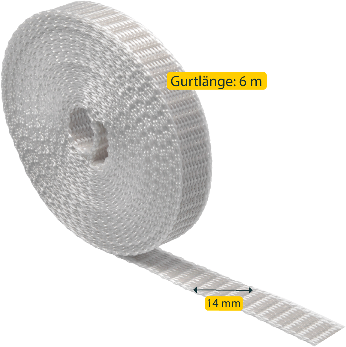 SCHELLENBERG Rollladengurt »Mini 14 mm, 6 m, zur Bedienung eines Rollladens mit Gurtwickler«, Gurtband in unterschiedlichen Farben erhältlich