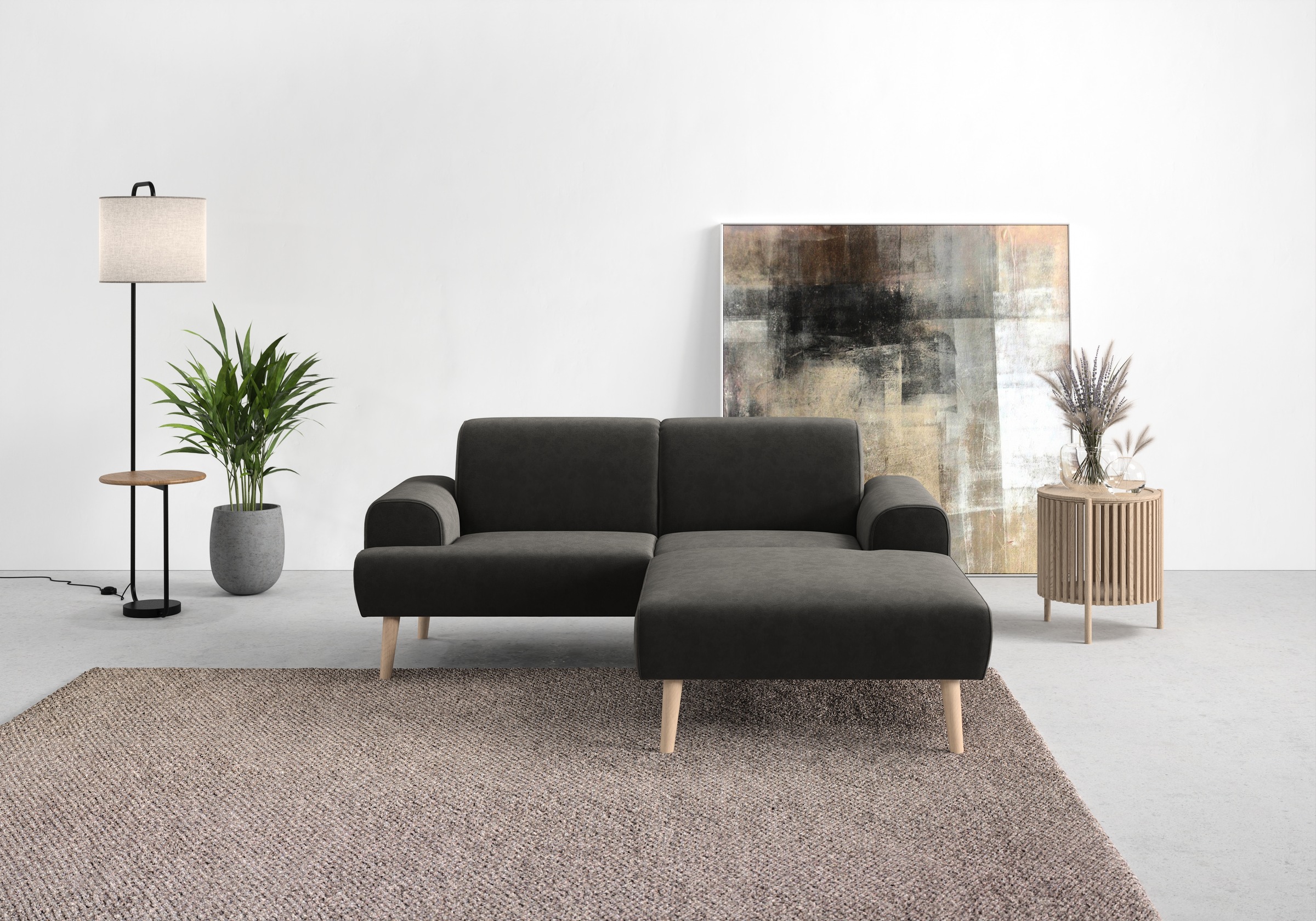 Home affaire Ecksofa »Swift Scandic Design, komfortabler Federkern, Breite günstig online kaufen