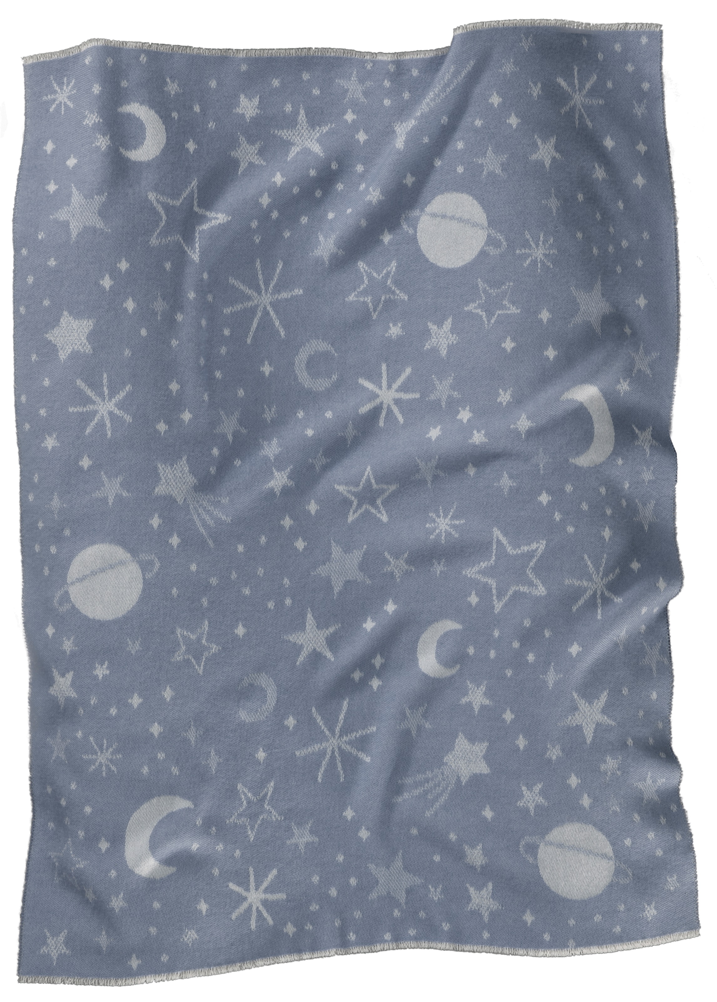 Biederlack Babydecke »Babydecke Universe«, 75 x 100, mit kurzen Fransen günstig online kaufen