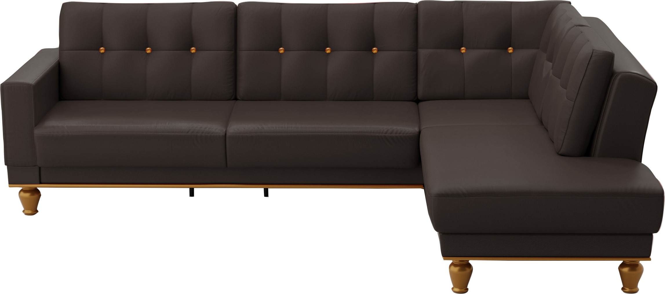 sit&more Ecksofa »Orient 5 L-Form«, mit Strass-Stein, wahlweise mit Bettfunktion und Bettkasten
