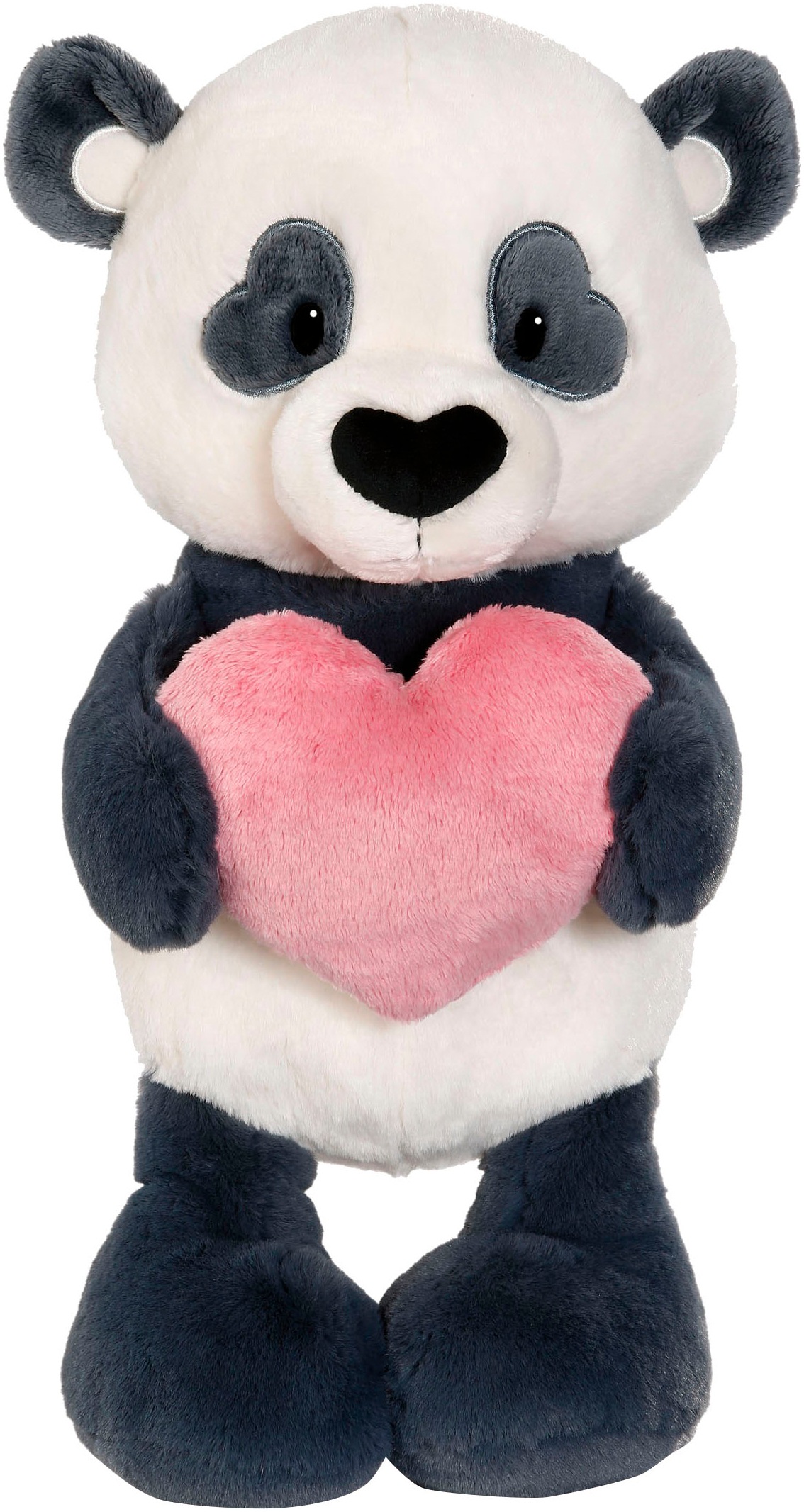 Nici Kuscheltier »Love, Panda mit Herz, 25 cm schlenkernd«, schlenkernd; enthält recyceltes Material (Global Recycled Standard)