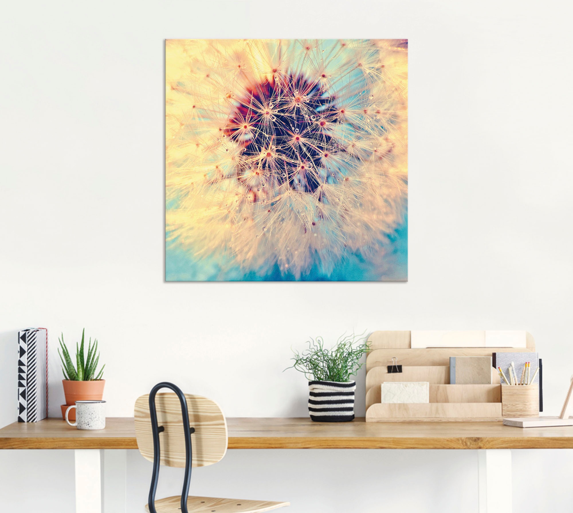Artland Wandbild »Pusteblume ganz nah«, Blumen, (1 St.), als Alubild, Outdoorbild, Leinwandbild, Poster in verschied. Größen