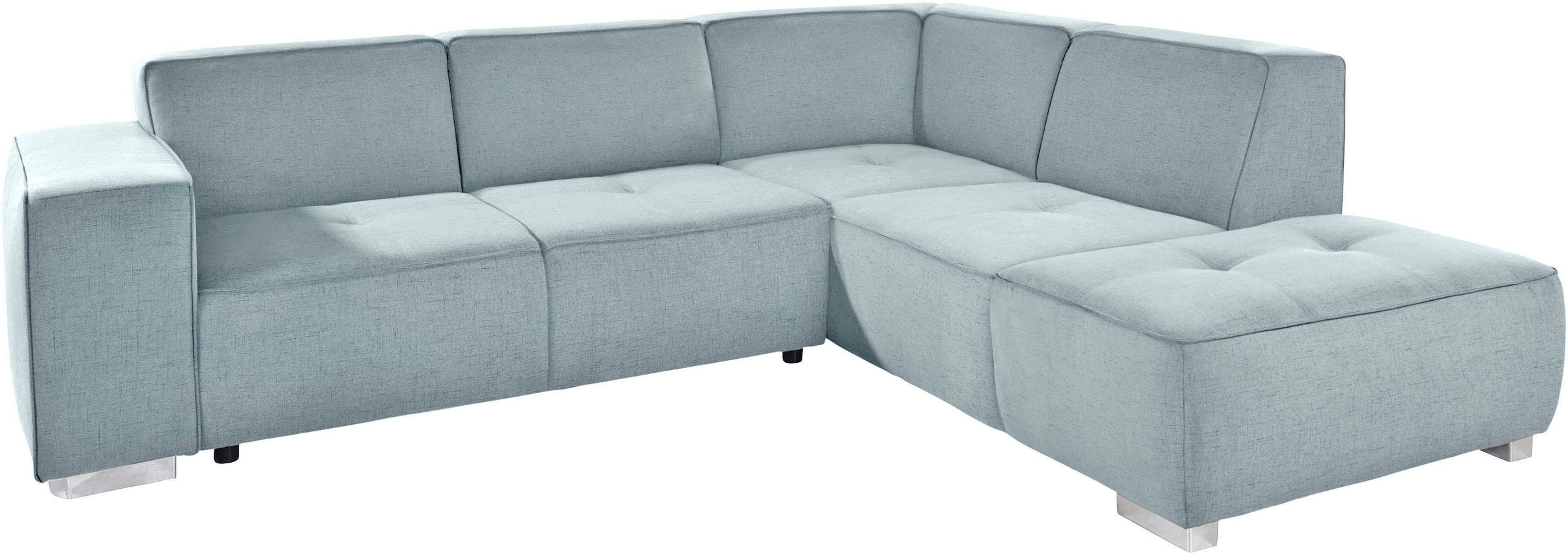 INOSIGN Ecksofa »Sapporo L-Form«, wahlweise Bettfunktion oder Sitztiefenver günstig online kaufen