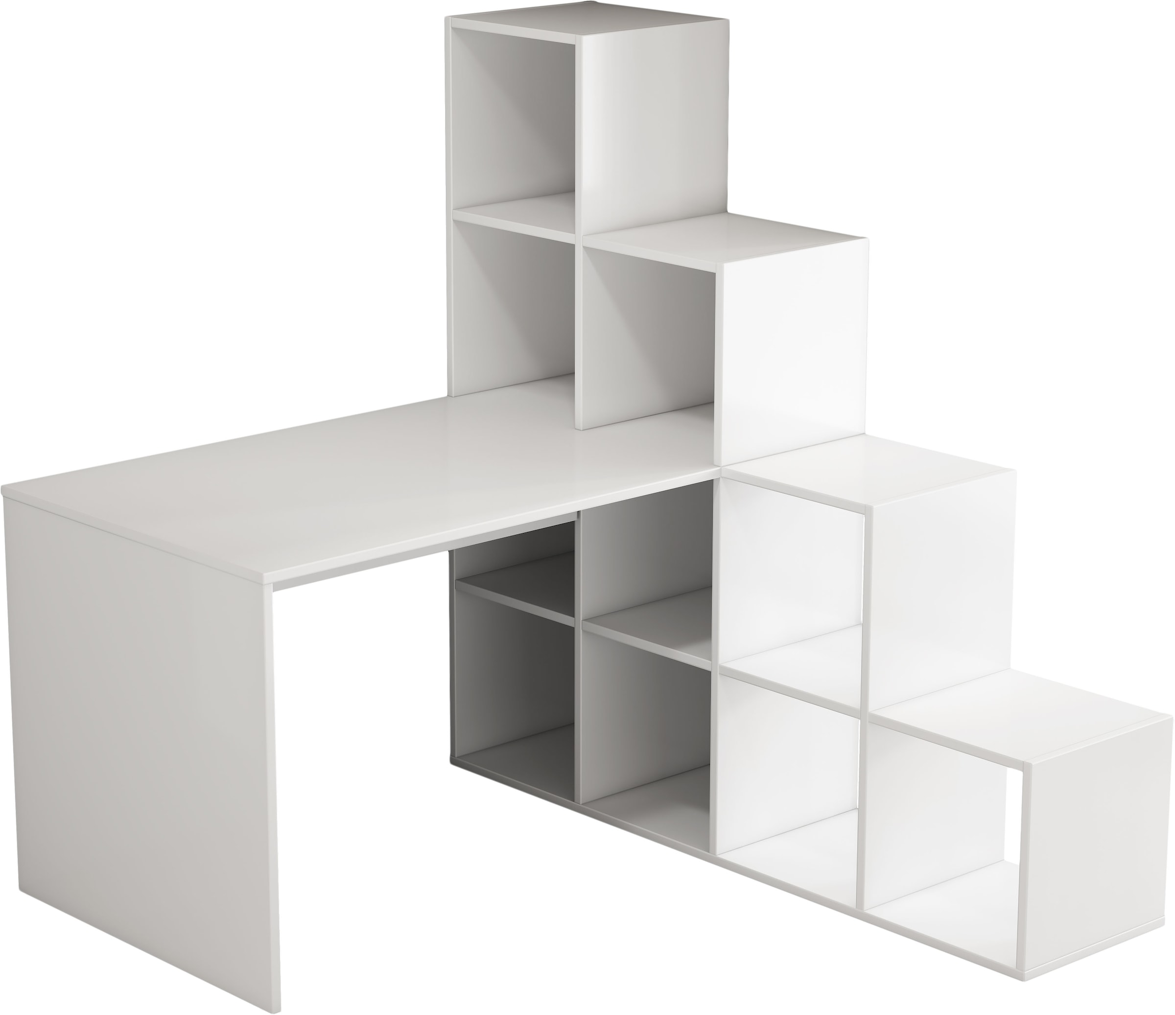 OTTO home Regal-Schreibtisch »Ciela« flexible Aufstellmöglichkeiten, wechselseitig  montierbar, B. 137 cm