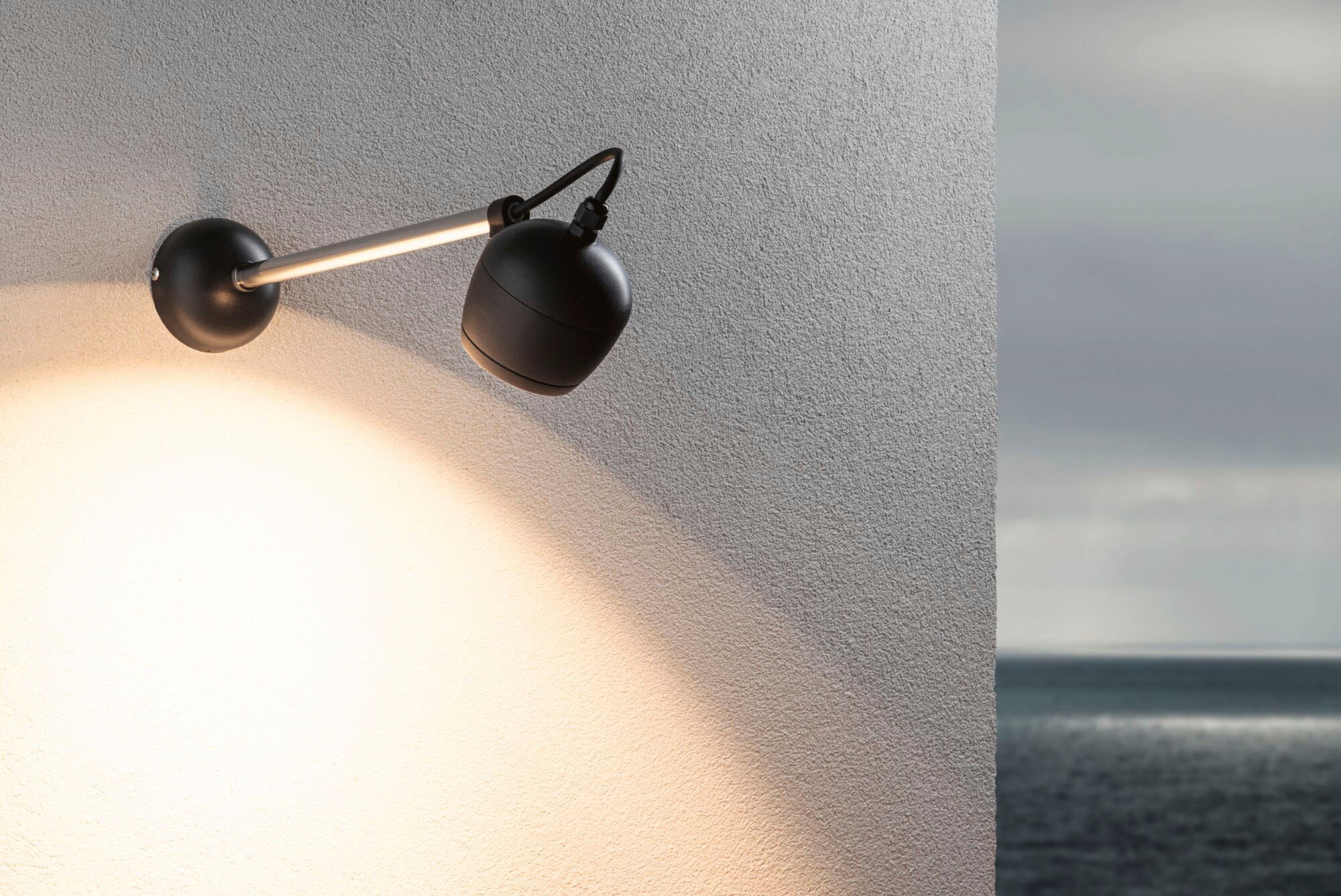 Paulmann LED Außen-Wandleuchte »Kikolo 230V 60° 3000K anthrazit« 1 Stk. Warmweiß