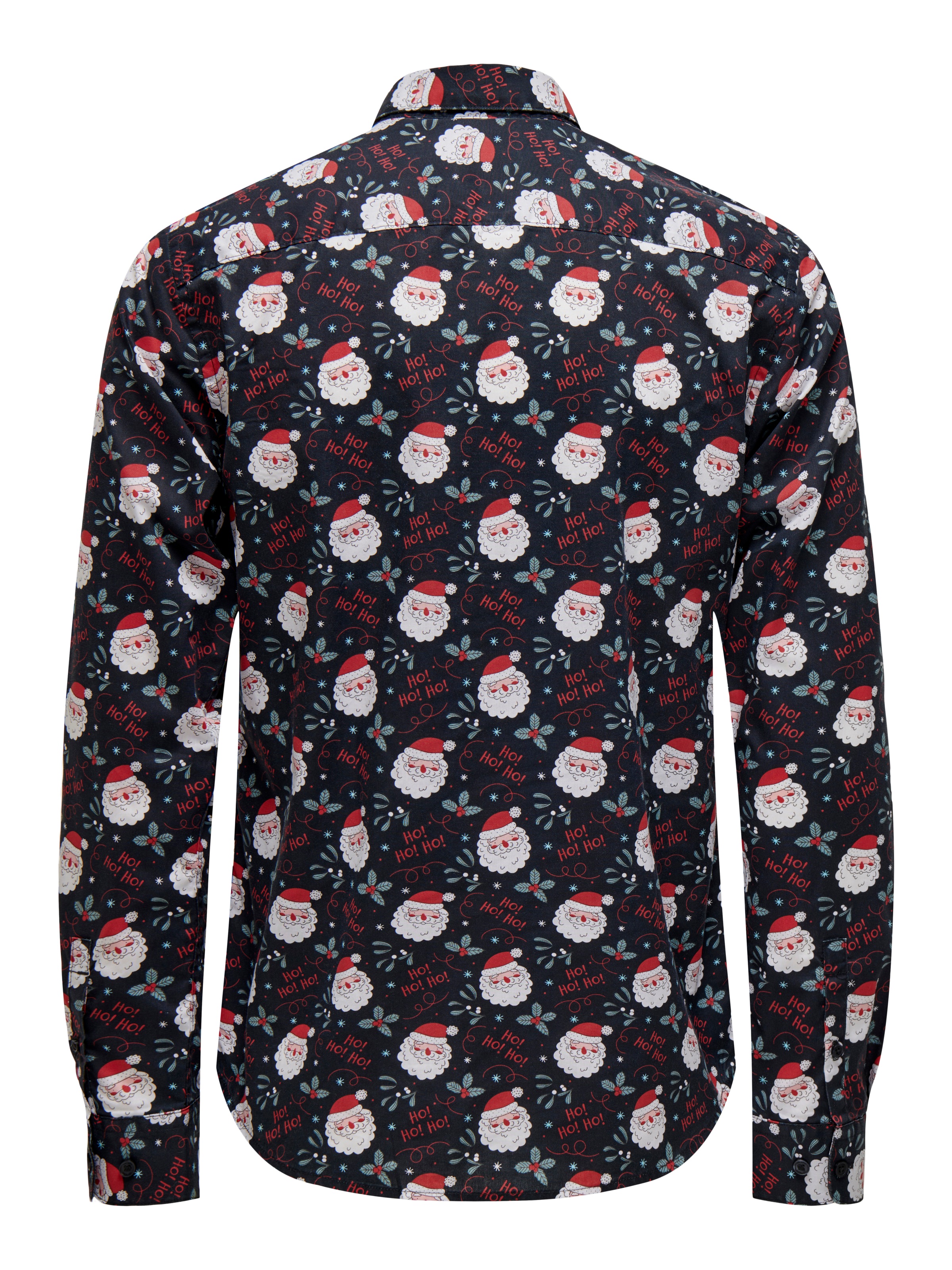 ONLY & SONS Langarmhemd »ONSALF XMAS AOP SLIM POPLIN LS SHIRT«