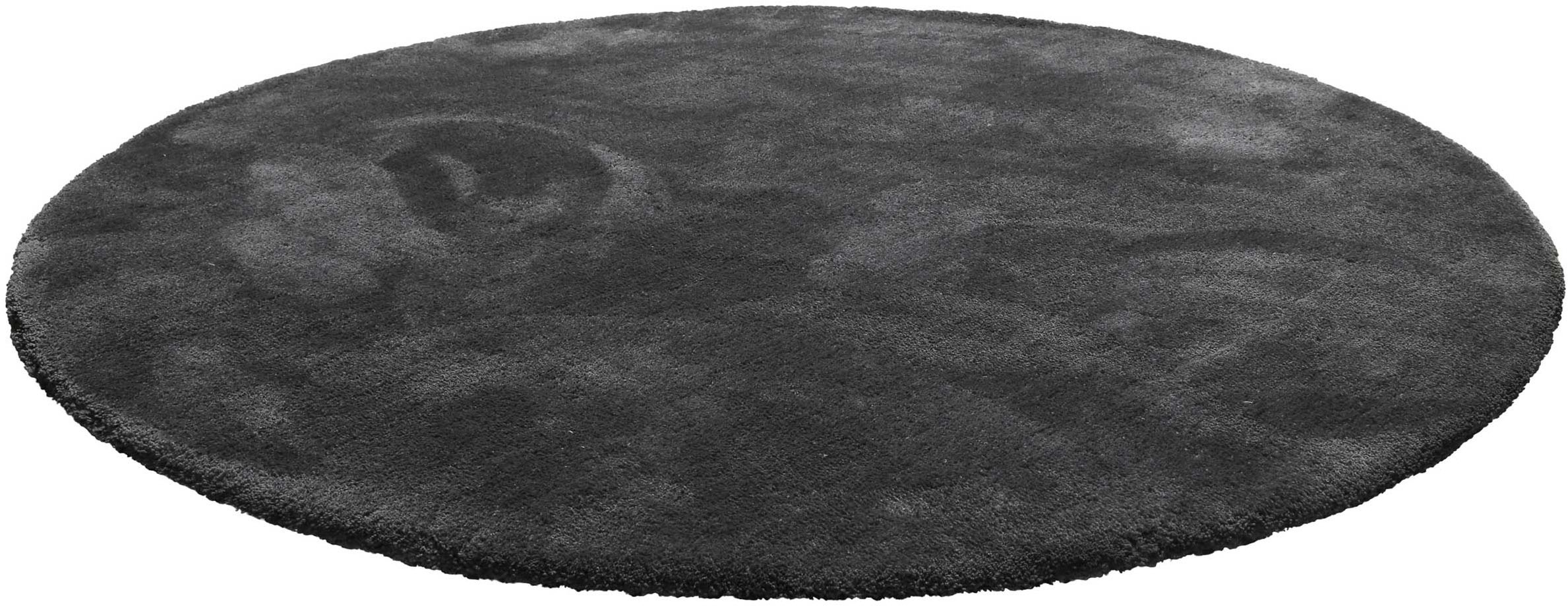 Homie Living Teppich »Pisa«, rund, 25 mm Höhe, Hochflor, Microfaser, uni, w günstig online kaufen