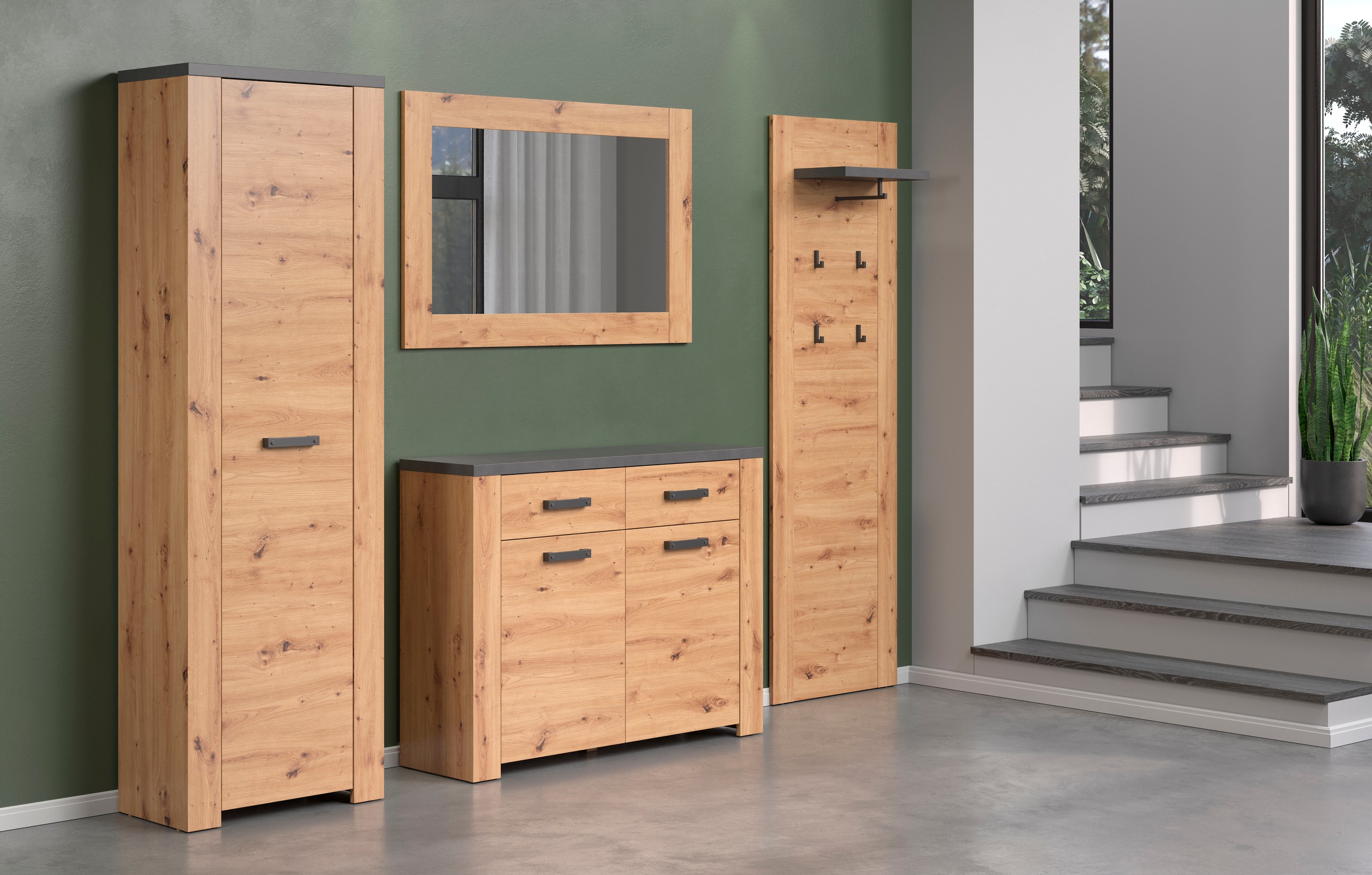 Home affaire Garderoben-Set »Ambres«, (4 St.)