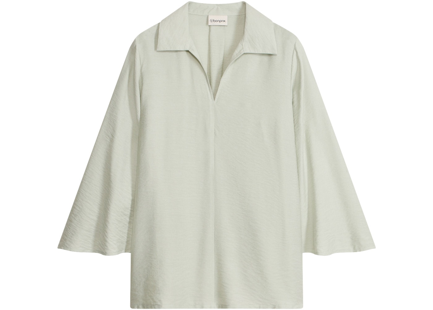 bonprix Tunika fließende Tunikabluse, Loose Fit, mit 7/8-Ärmeln