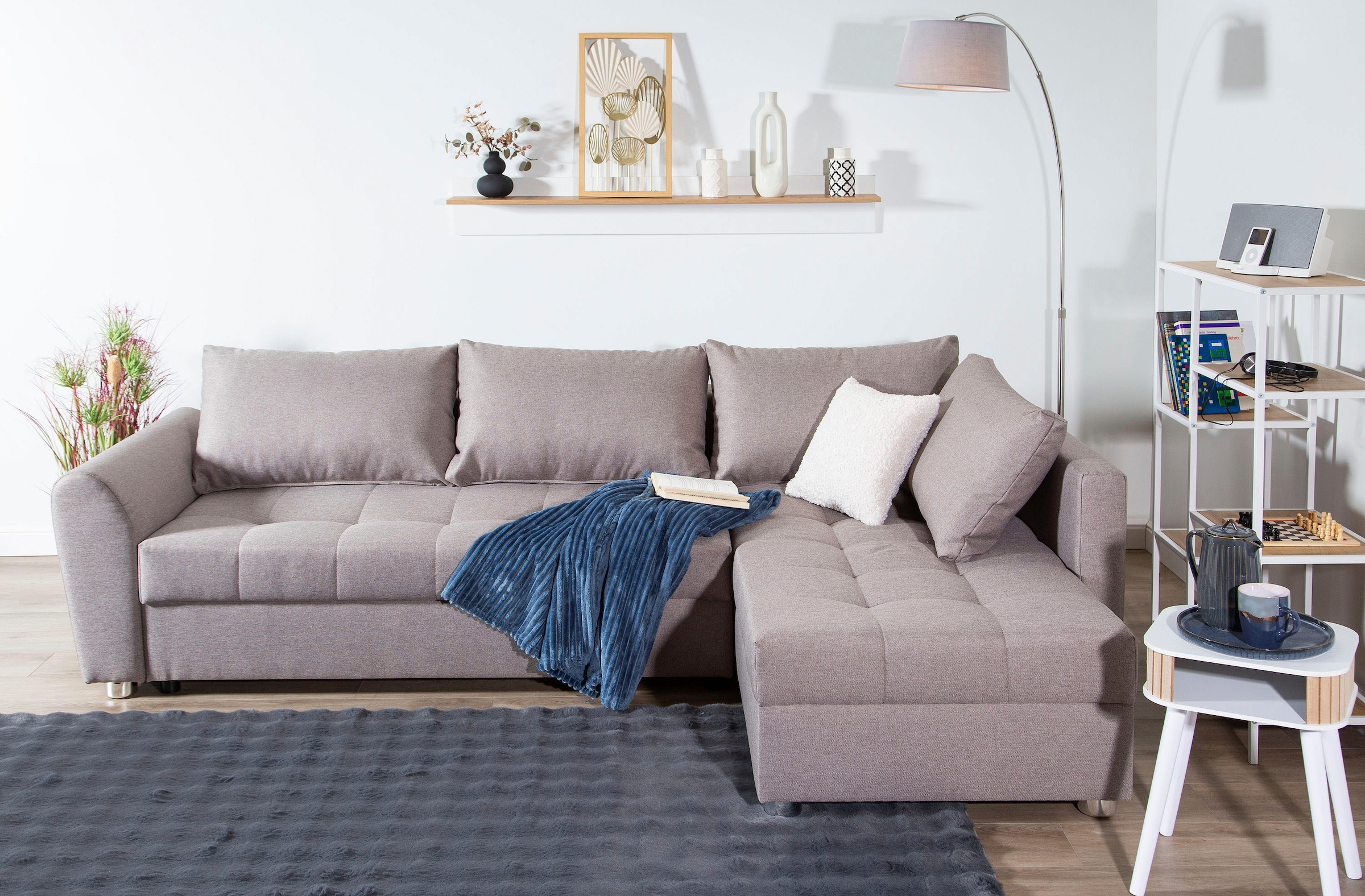 COLLECTION AB Ecksofa »JANA XL-Sofa L-Form«, inkl. Bettfunktion, Bettkasten günstig online kaufen