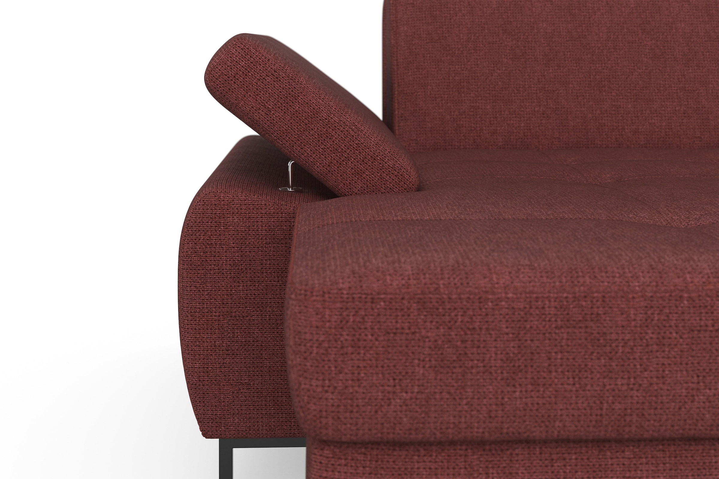 DOMO collection Ecksofa »Capelo, komfortabel, klare Linien zeichnen dieses Design aus, L-Form«, mit Armteilverstellung, wahlweise mit Bettfunktion, Federkern