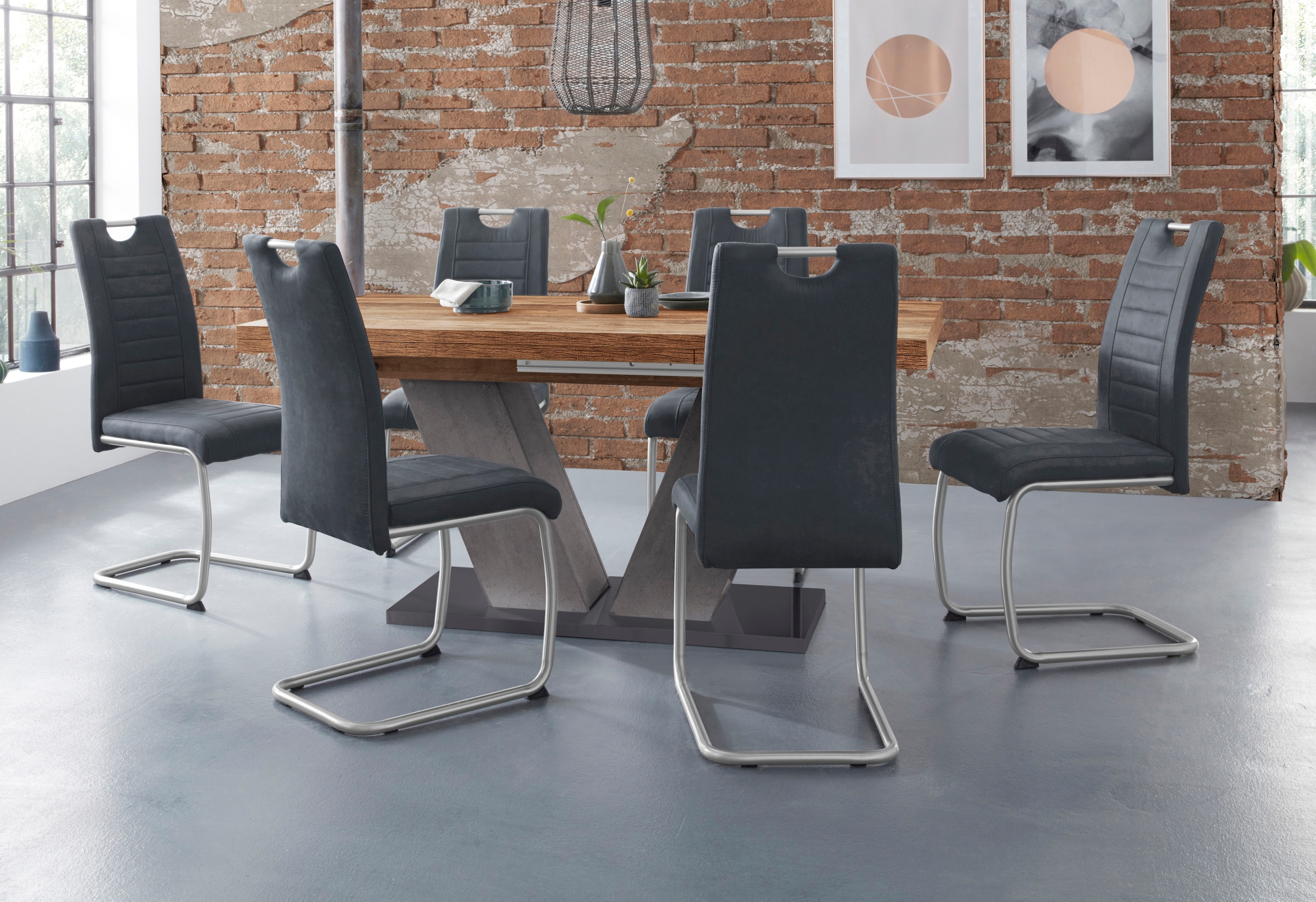 Mäusbacher Esstisch »Komfort Tisch TOPSELLER!« OTTOs Choice,  Mäusbacher Esstisch mit V Gestell und Bodenplatte