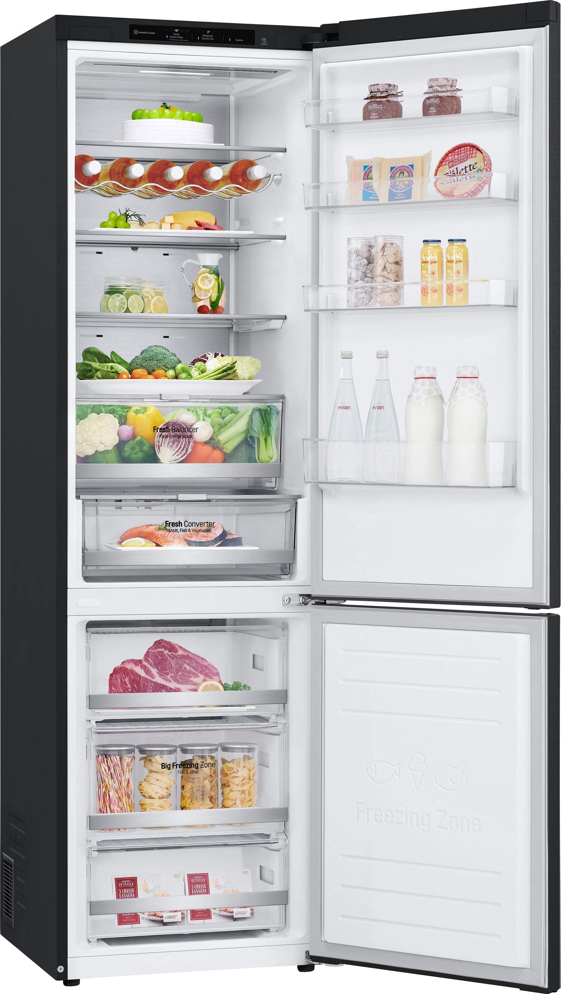 LG Kühl-/Gefrierkombination »GBB92MCB1P«, nur 99kWh Jahresverbrauch
