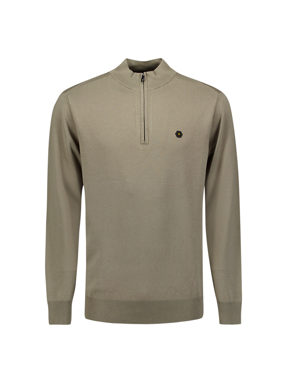 NO EXCESS Rundhalspullover »No Excess Sweatshirt mit halbem Reißverschluss«