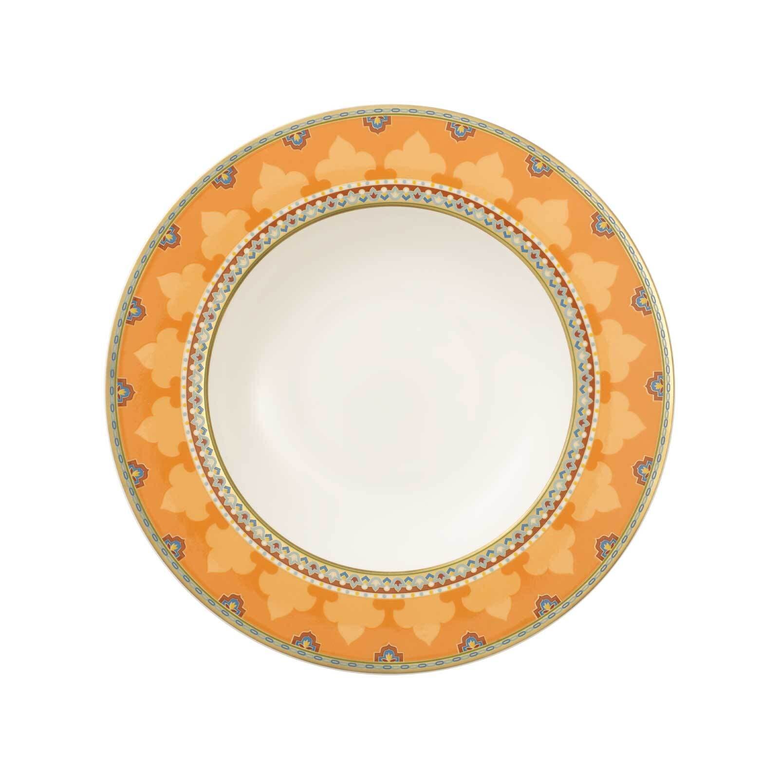 Villeroy & Boch Suppenteller »Suppenteller Samarkand Mandarin ø 24,8 cm bun günstig online kaufen