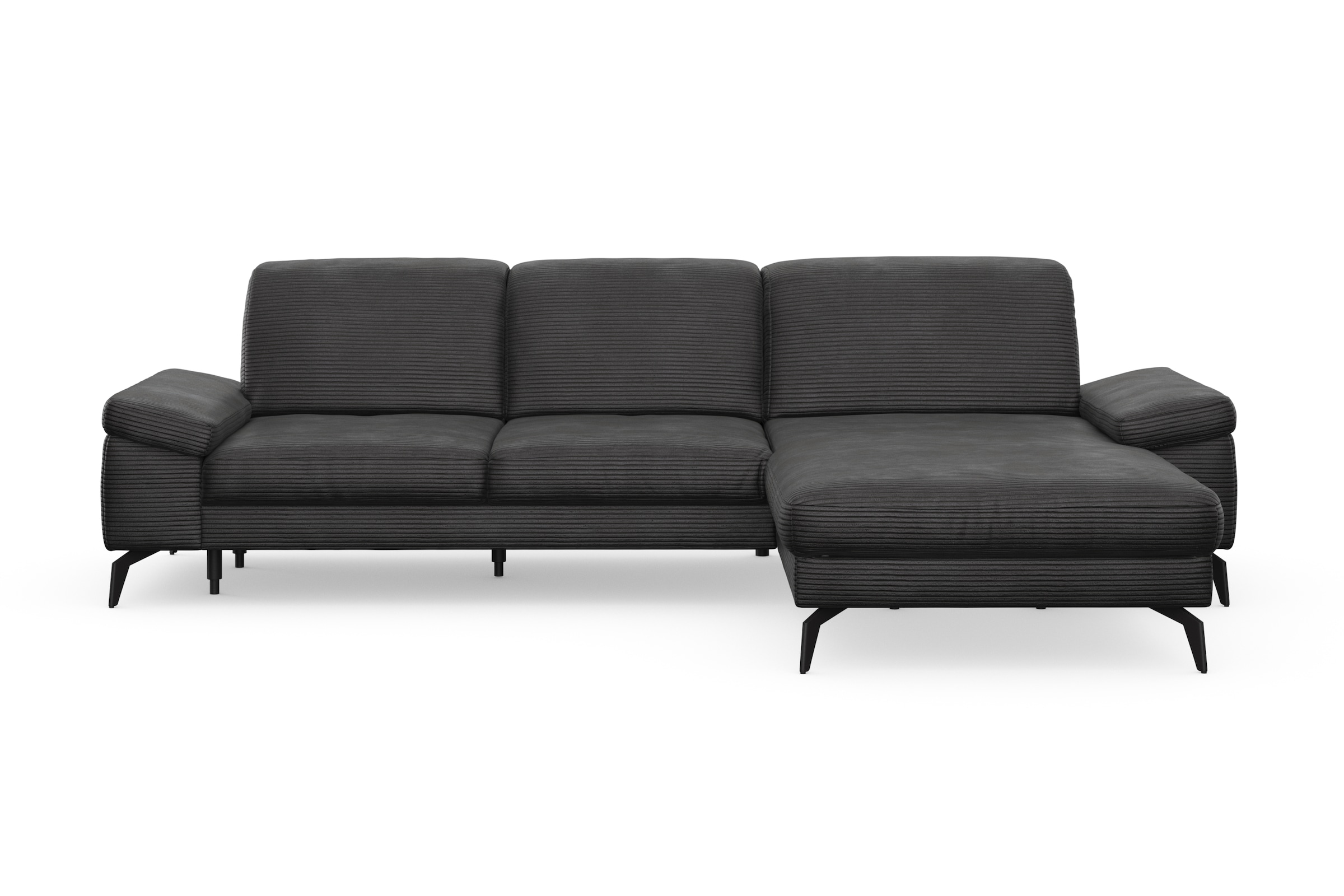 sit&more Ecksofa »Cabana L-Form«, Recamiere, wahlweise mit Sitztiefen-, Armlehnen- und Kopfteilfunktion