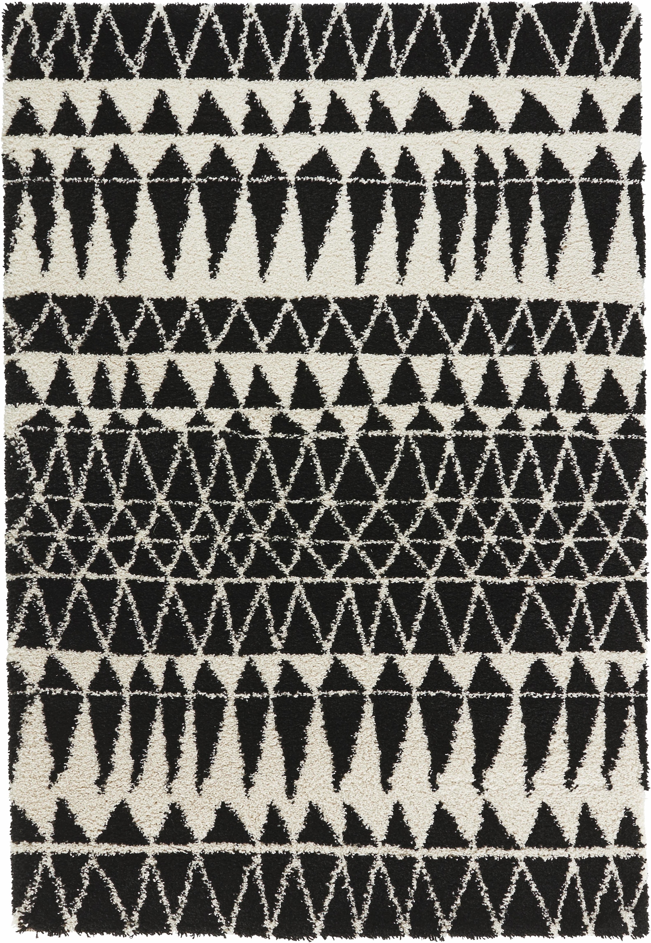 HANSE Home Hochflor-Teppich »Inspire«, rechteckig, 35 mm Höhe, Geometrisches Muster, Scandi Look, Robust, Pflegeleicht