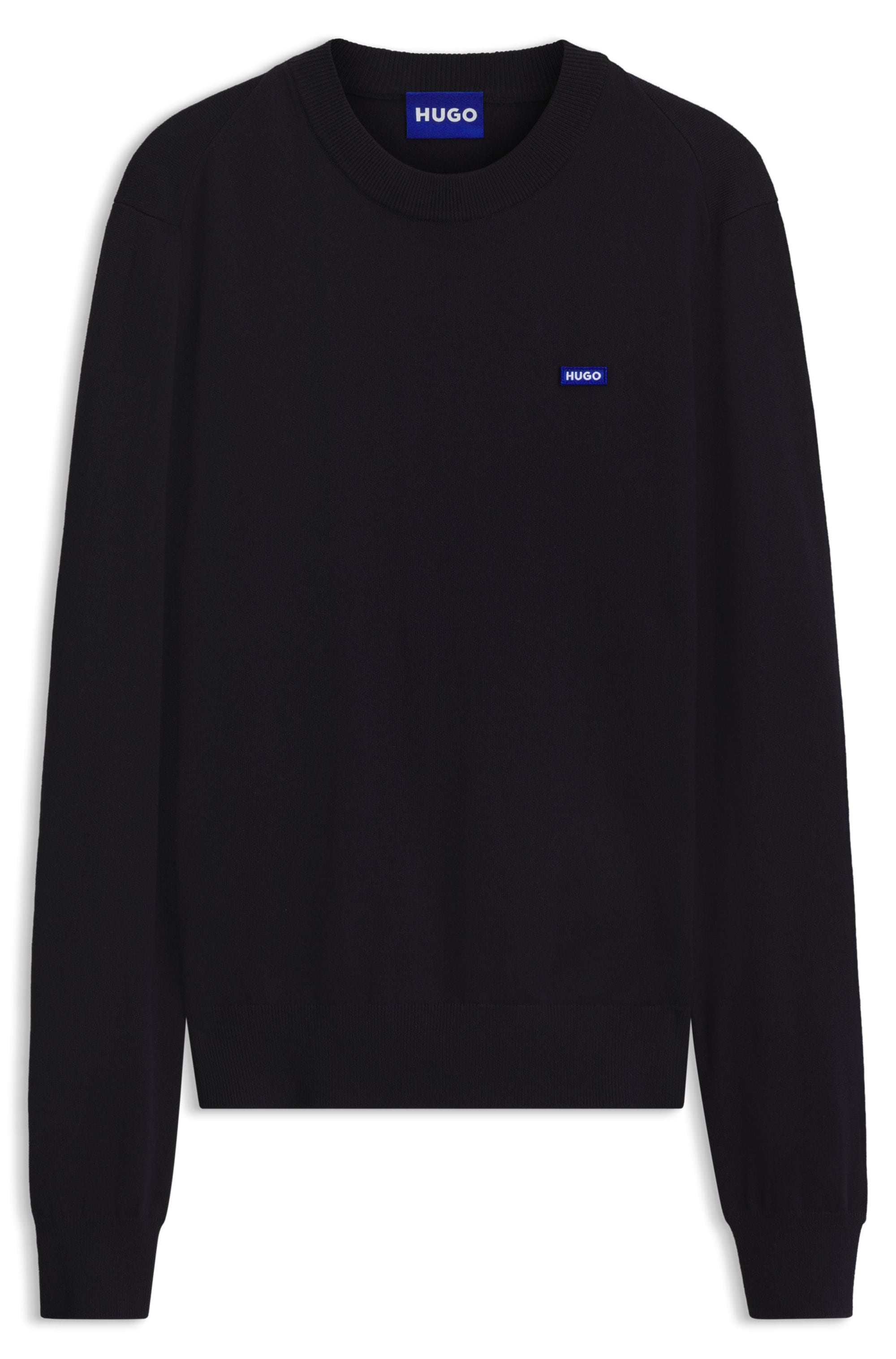 HUGO Strickpullover »San Celio« Rundhalsausschnitt, Regular Fit, Baumwollmix