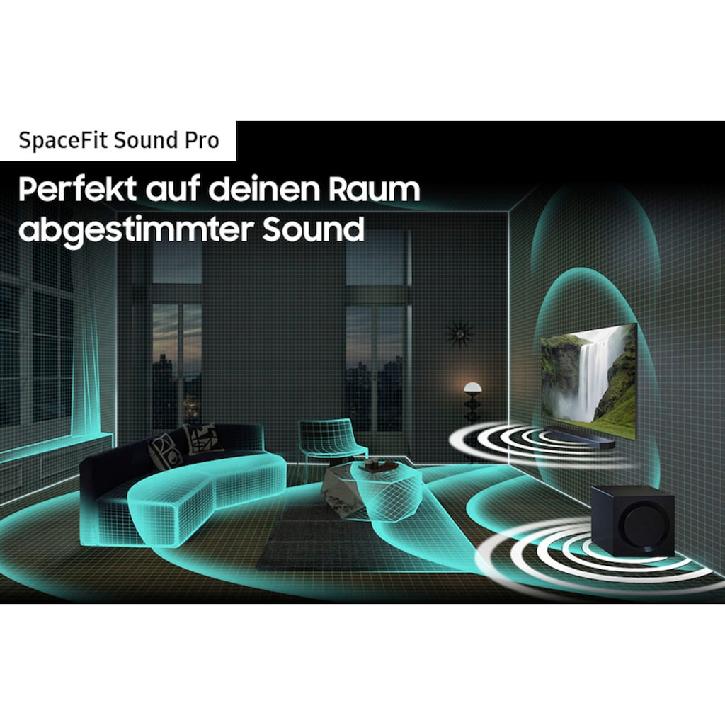 Samsung Soundbar »HW-Q995GC«, 11.1.4-Kanal Surround Sound System-4.0.2-Kanal Rücklautsprecher-Kabelloses Dolby Atmos & DTS:X-SpaceFit Sound Pro