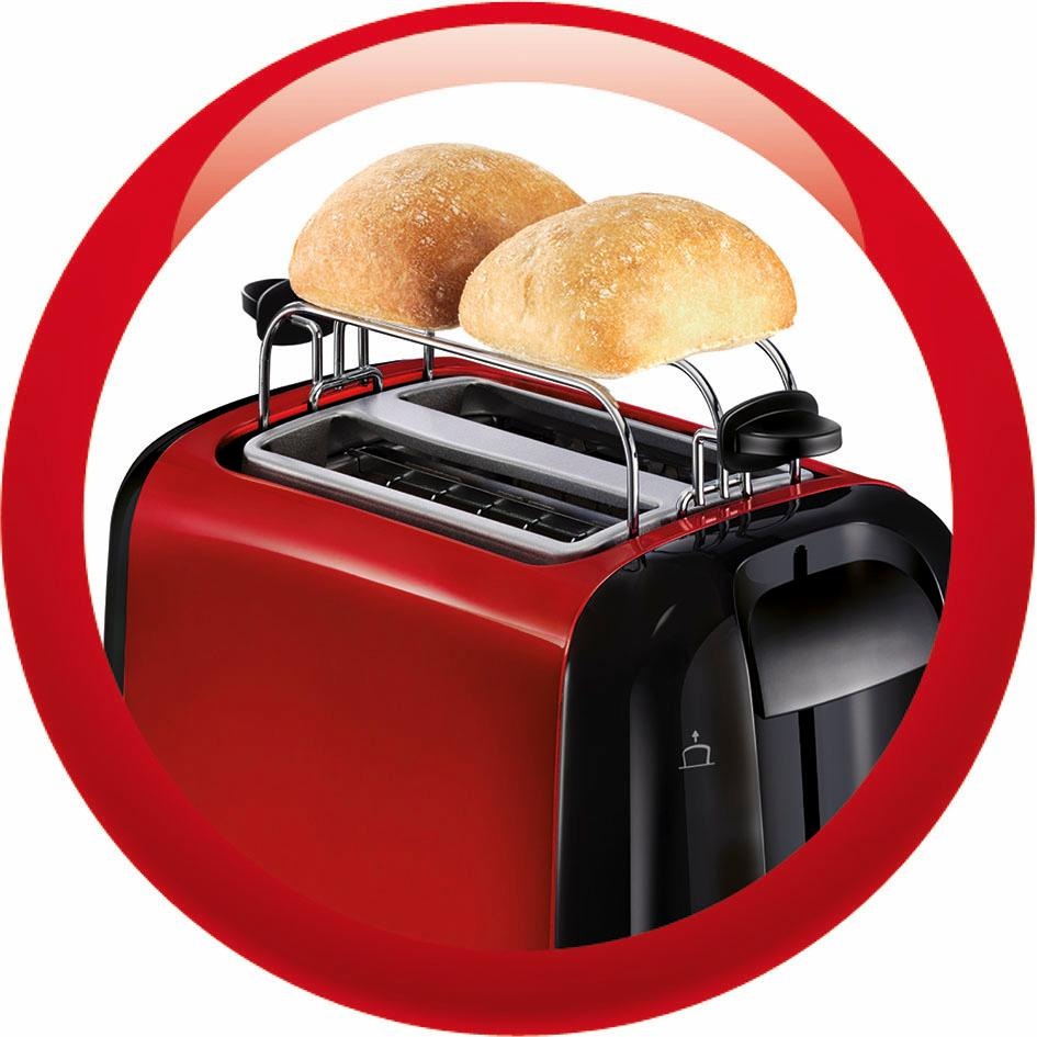 Moulinex Toaster »LT261D Subito« 2 kurze Schlitze für 2 Scheiben 850 W Anhebevorrichtung, 7 Bräunungsstufen, Krümelschublade