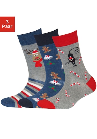 H.I.S Socken, (3 Paar), mit Weihnachts-Design kaufen