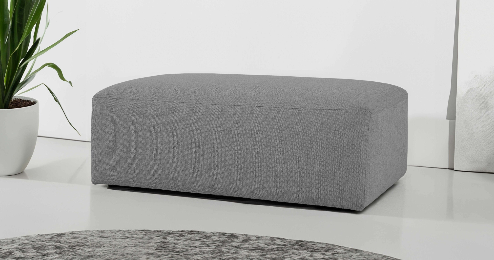 INOSIGN Polsterhocker »Koa«, Wellenunterfederung, weicher Lounge-Sitzkomfor günstig online kaufen