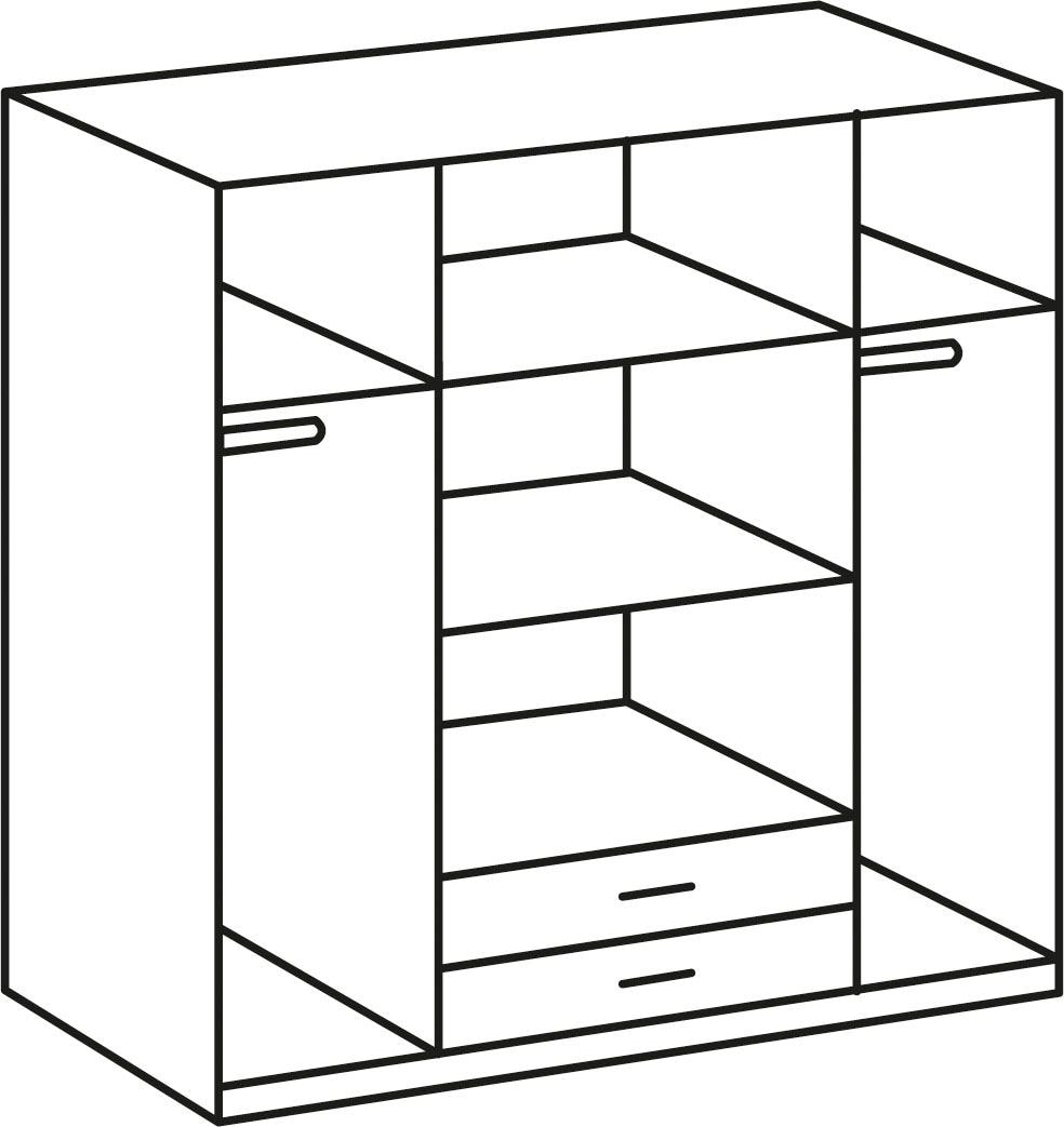 Wimex Kleiderschrank »Cork«, wahlweise in 135cm oder 180cm breit auf  Rechnung bestellen