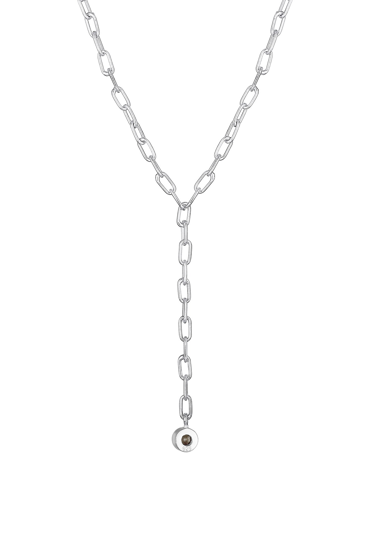 Elli Premium Collierkettchen »Y-Kette Geo Trend Kristalle 925 Silber«