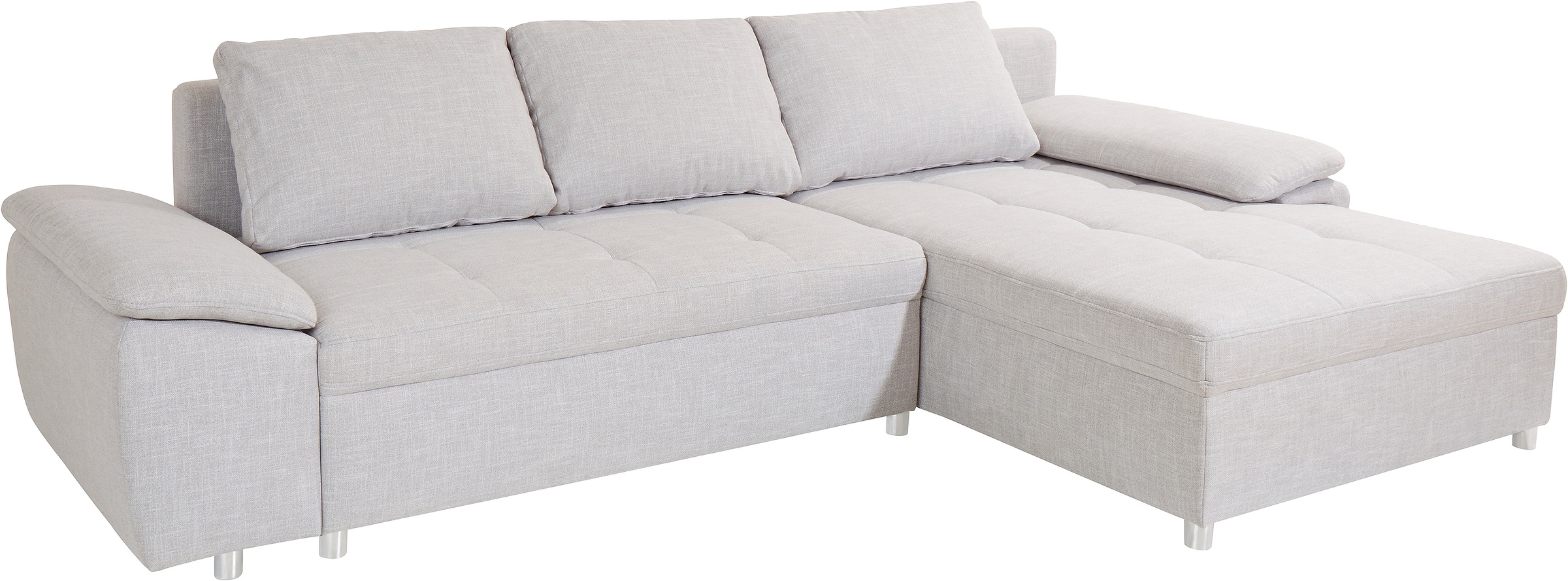 sit&more Ecksofa Labene, wahlweise mit Bettfunktion und Bettkasten, inkl. Rückenkissen