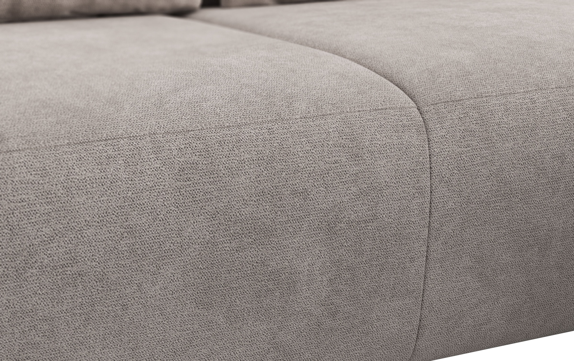 COTTA Ecksofa »Side L-Form, mit Kopfteilverstellung & 3 Nierenkissen«, optional motorische Sitztiefenverstellung