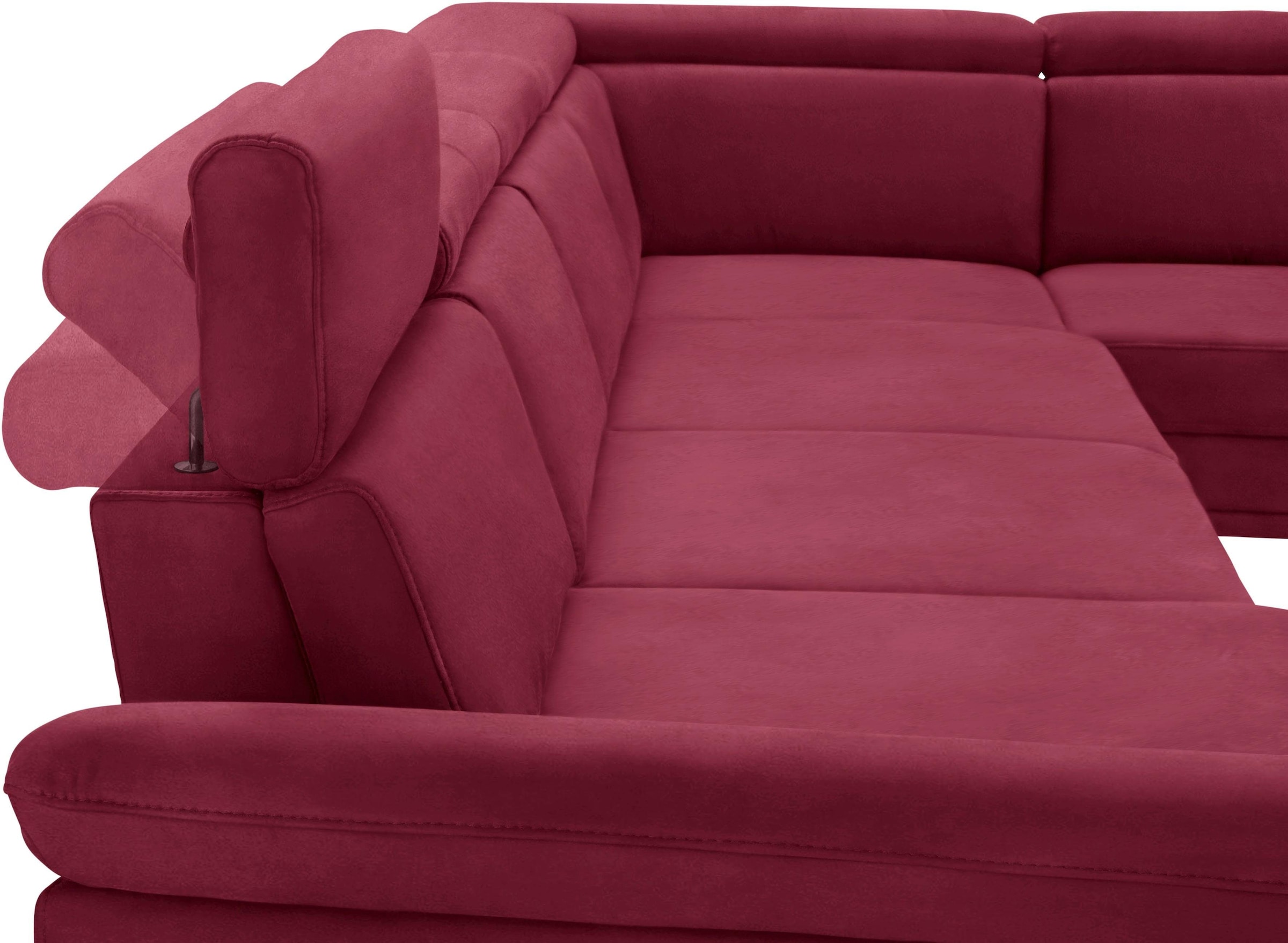 sit&more Wohnlandschaft »Scorpio U-Form«, inklusive Sitztiefenverstellung, mit Kopf- und Armteilverstellung