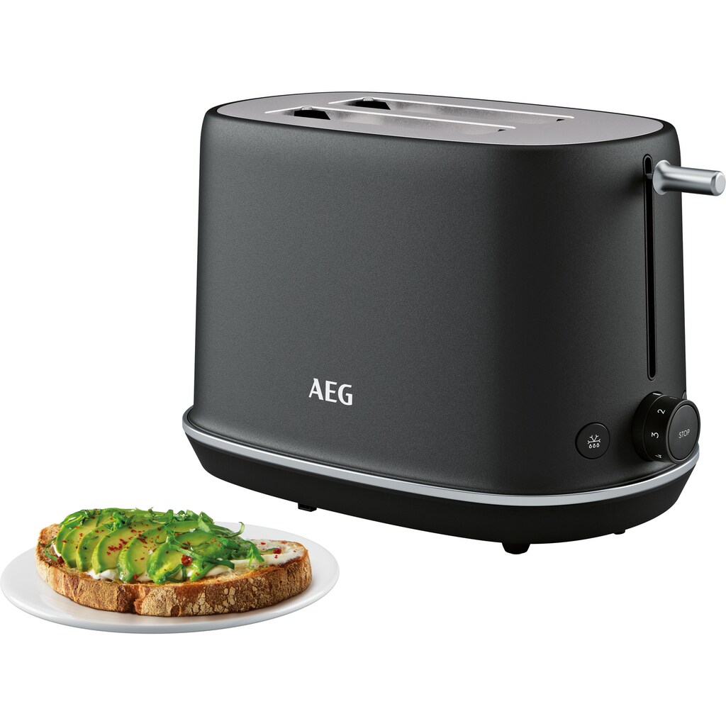 AEG Toaster »Gourmet 7 T7-1-6BP«, 2 kurze Schlitze, 980 W