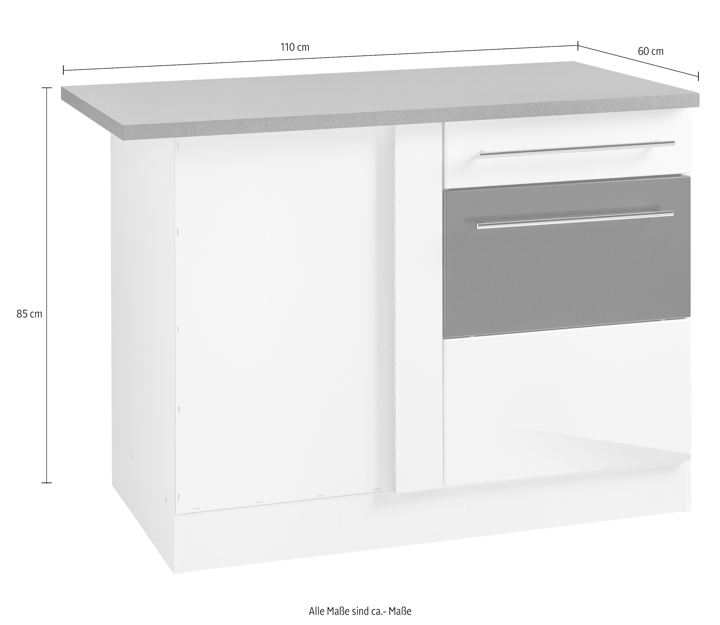 MÖBEL cm 110 kaufen »Trient«, auf breit Eckunterschrank HELD Raten