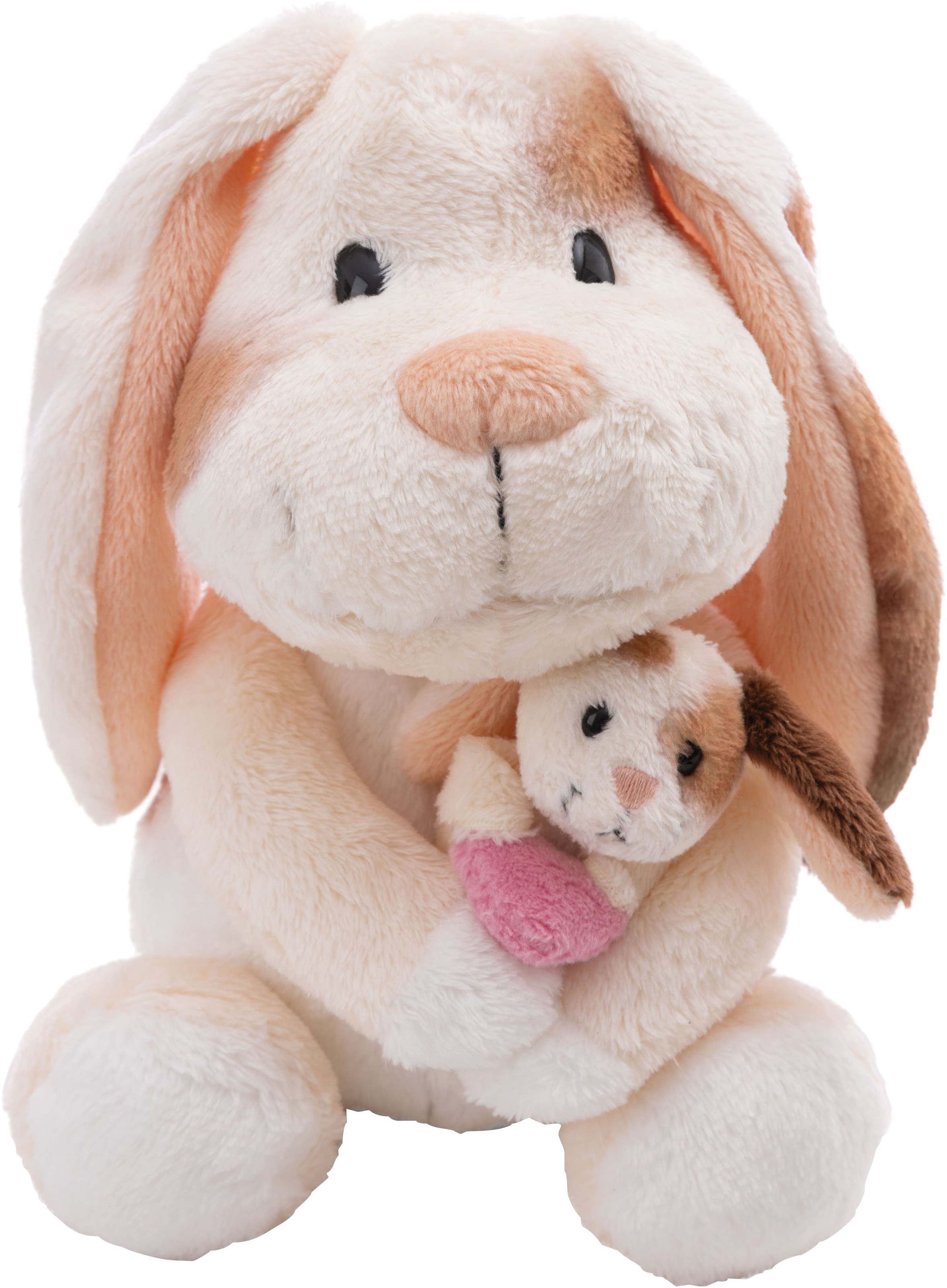 Nici Kuscheltier »Little & Me, Hase 20 cm mit Kind 6 cm« 2in1: Kuscheltier Mama mit Kuscheltier Baby