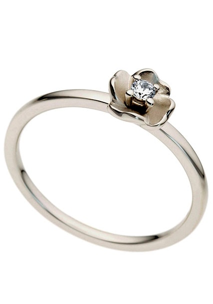 Firetti Diamantring »Schmuck Geschenk Gold 333 Damenring Goldring Diamant Blume«, mit Brillant