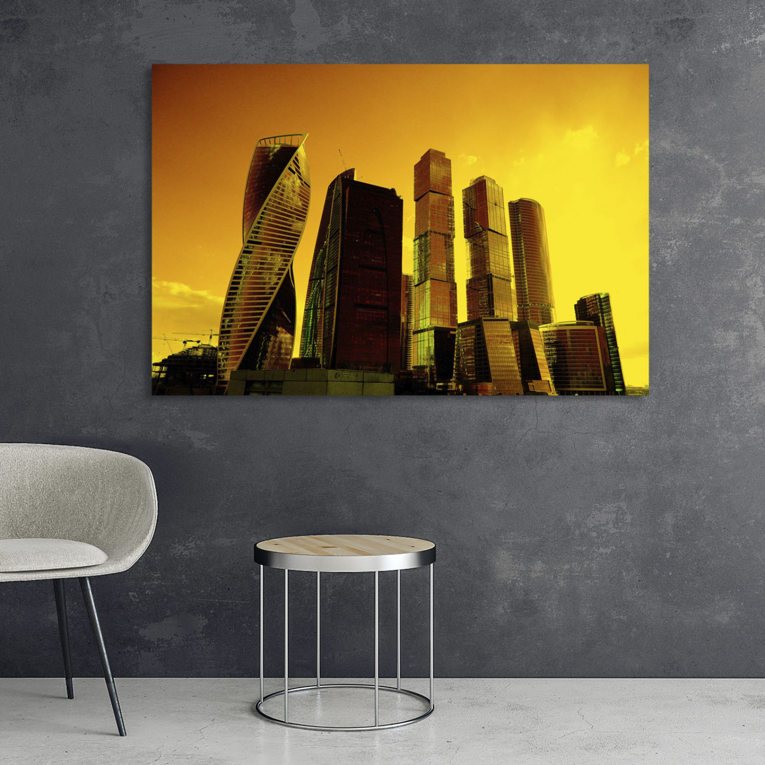 queence Acrylglasbild »Stadt« Elemente der Architektur   Gebäude   Skyline günstig online kaufen
