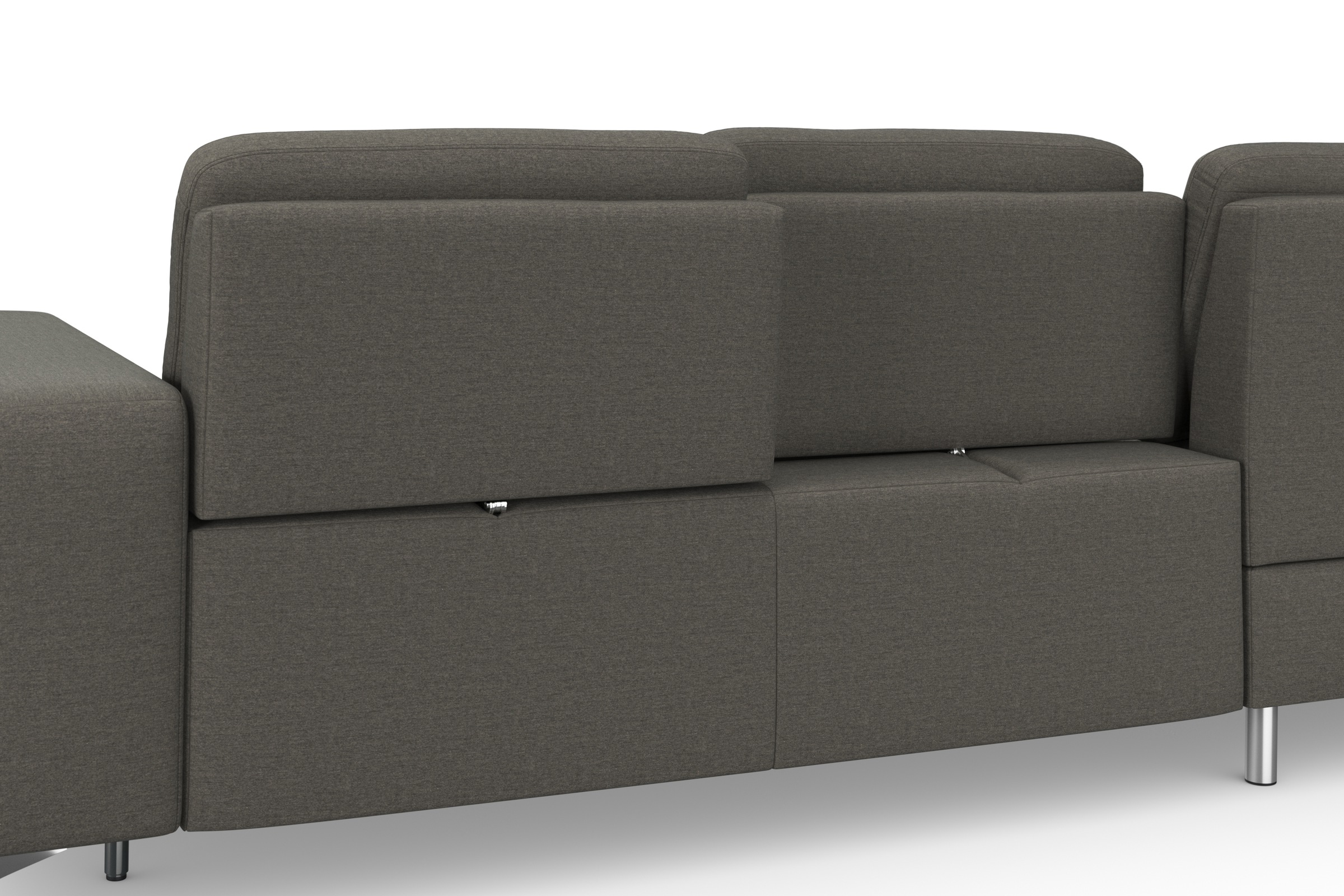 sit&more Ecksofa »Baviene L-Form«, inklusive Sitztiefenverstellung und Federkern, wahlweise Bettfunktion