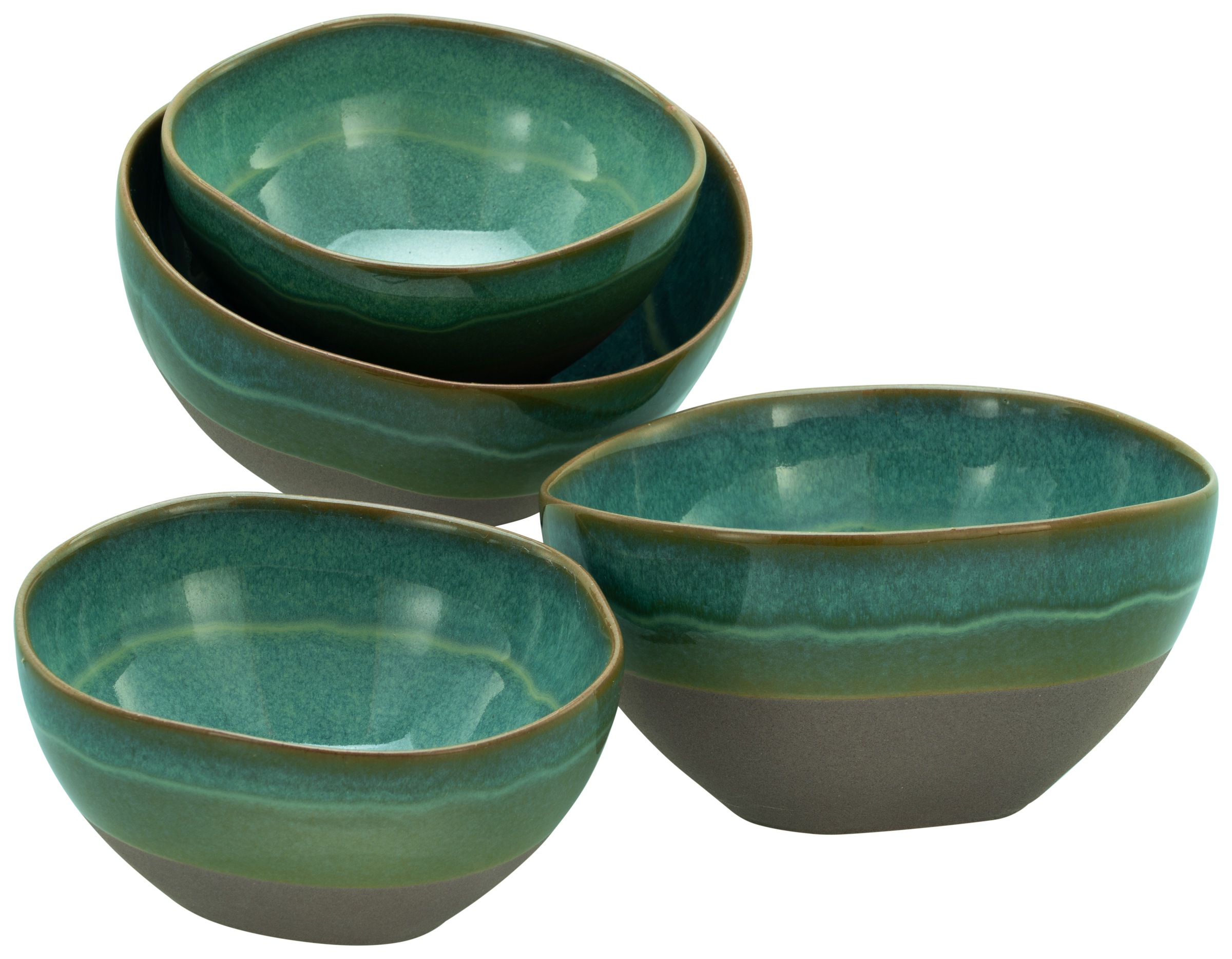 CreaTable Schale »Basalt Bio, Bowl Set 4-tlg« 4 Stk. aus Steinzeug Organisc günstig online kaufen
